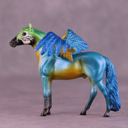 Blue and Gold Macaw FCM OOAK Chip Grab Bag by Jess Hamill MS25