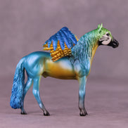 Blue and Gold Macaw FCM OOAK Chip Grab Bag by Jess Hamill MS25