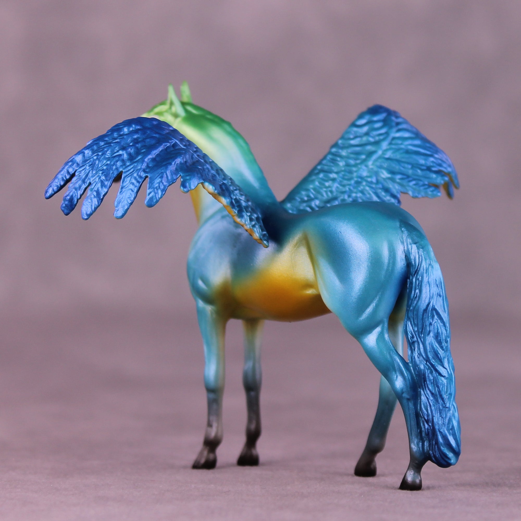 Blue and Gold Macaw FCM OOAK Chip Grab Bag by Jess Hamill MS25