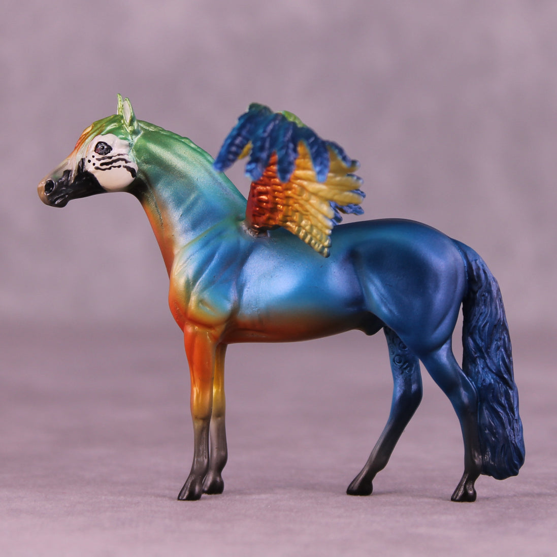 Harlequin Macaw FCM OOAK Chip Grab Bag by Jess Hamill MS25