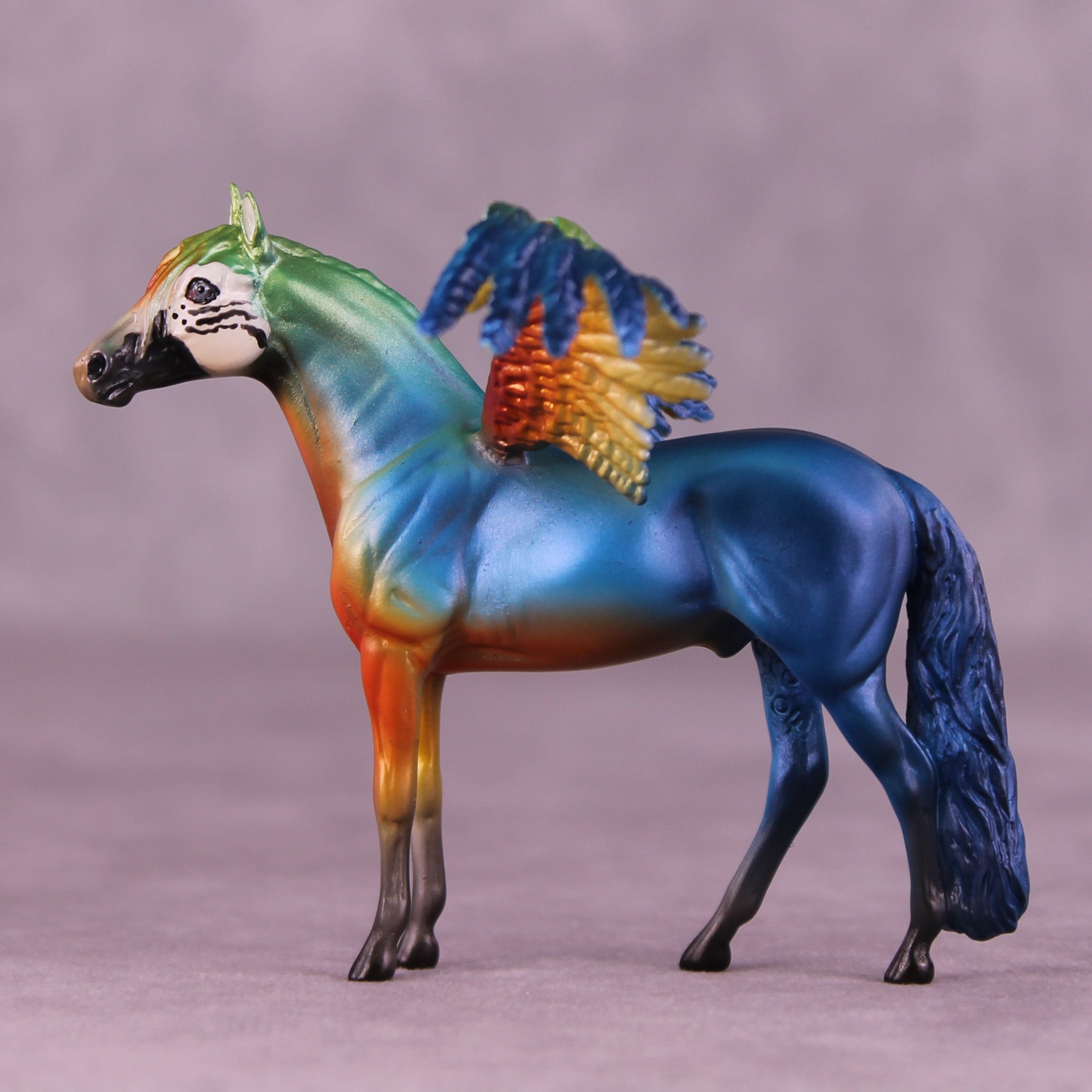 Harlequin Macaw FCM OOAK Chip Grab Bag by Jess Hamill MS25