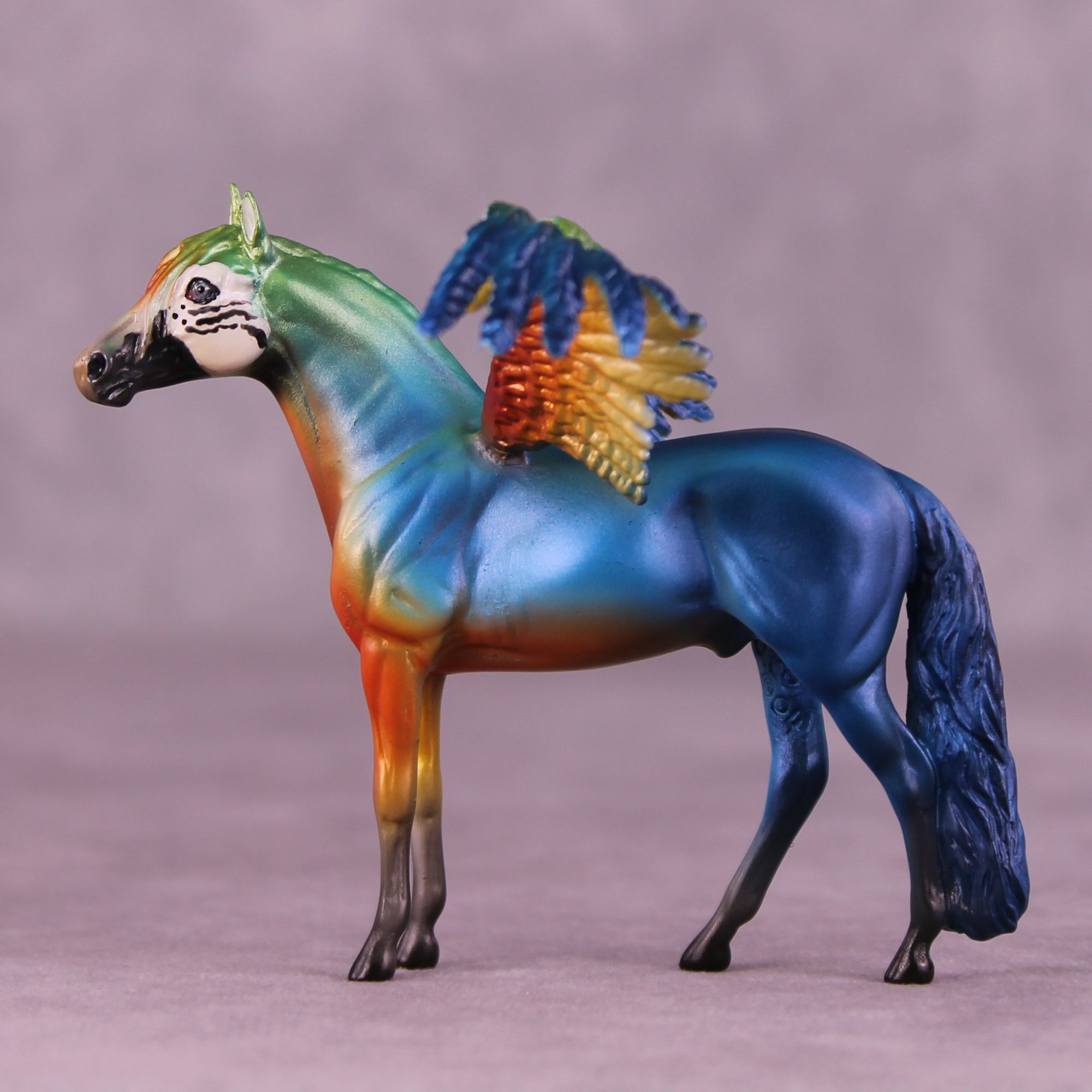 Harlequin Macaw FCM OOAK Chip Grab Bag by Jess Hamill MS25