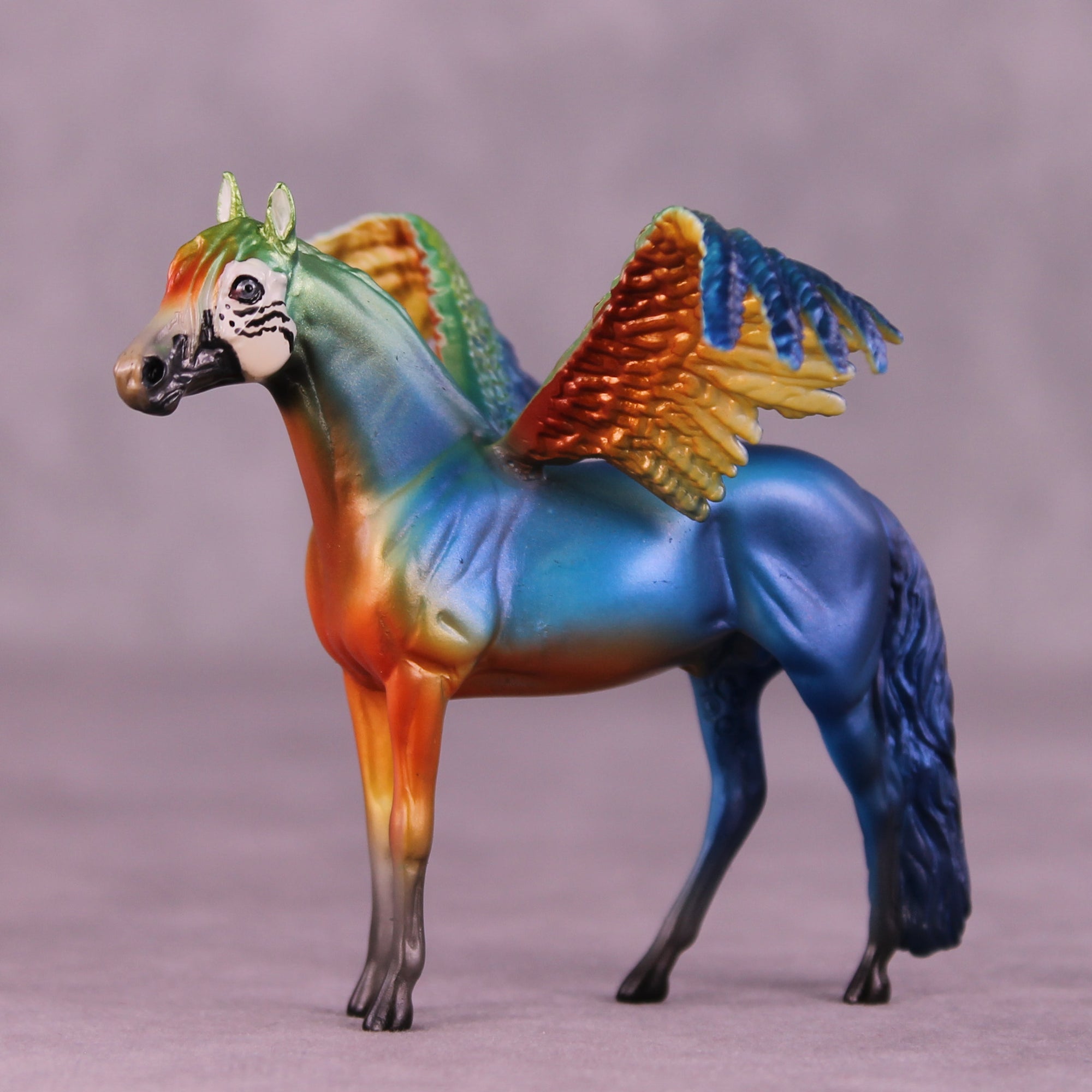 Harlequin Macaw FCM OOAK Chip Grab Bag by Jess Hamill MS25