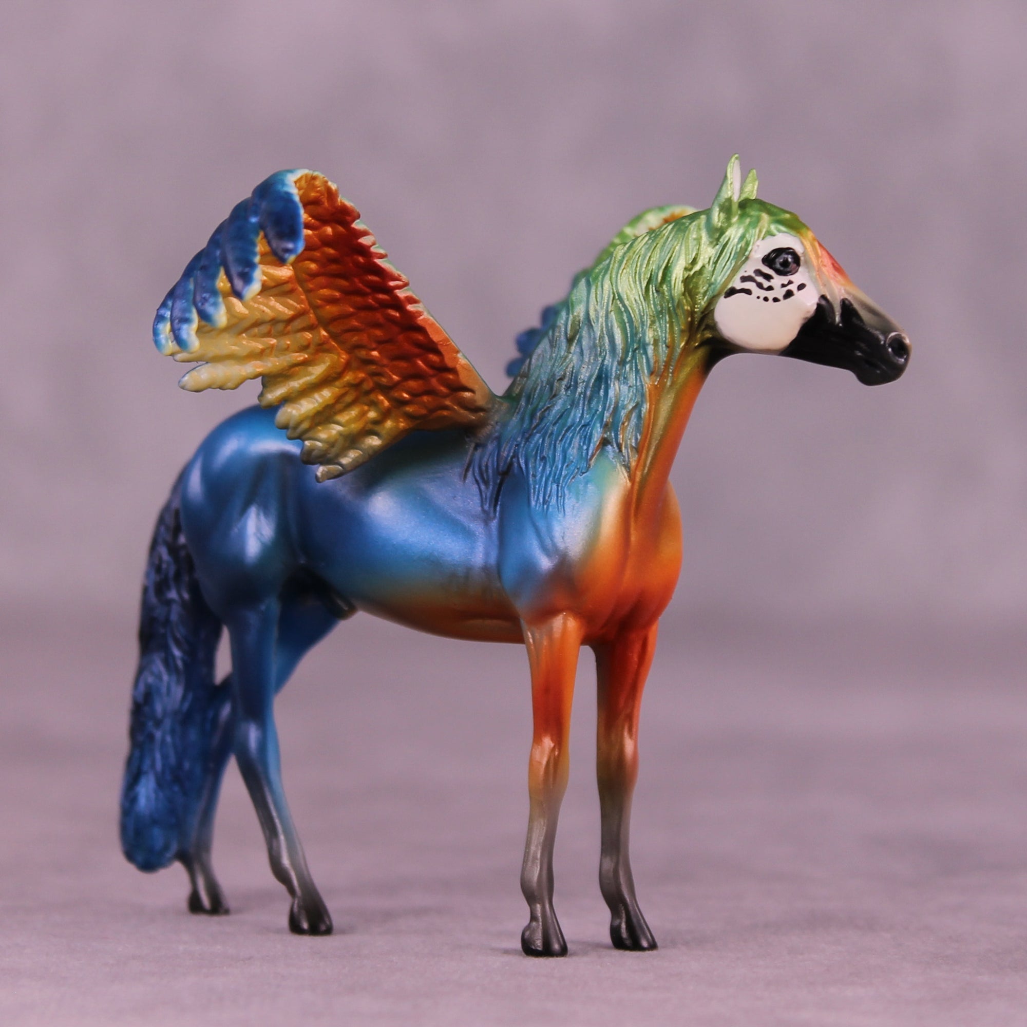Harlequin Macaw FCM OOAK Chip Grab Bag by Jess Hamill MS25