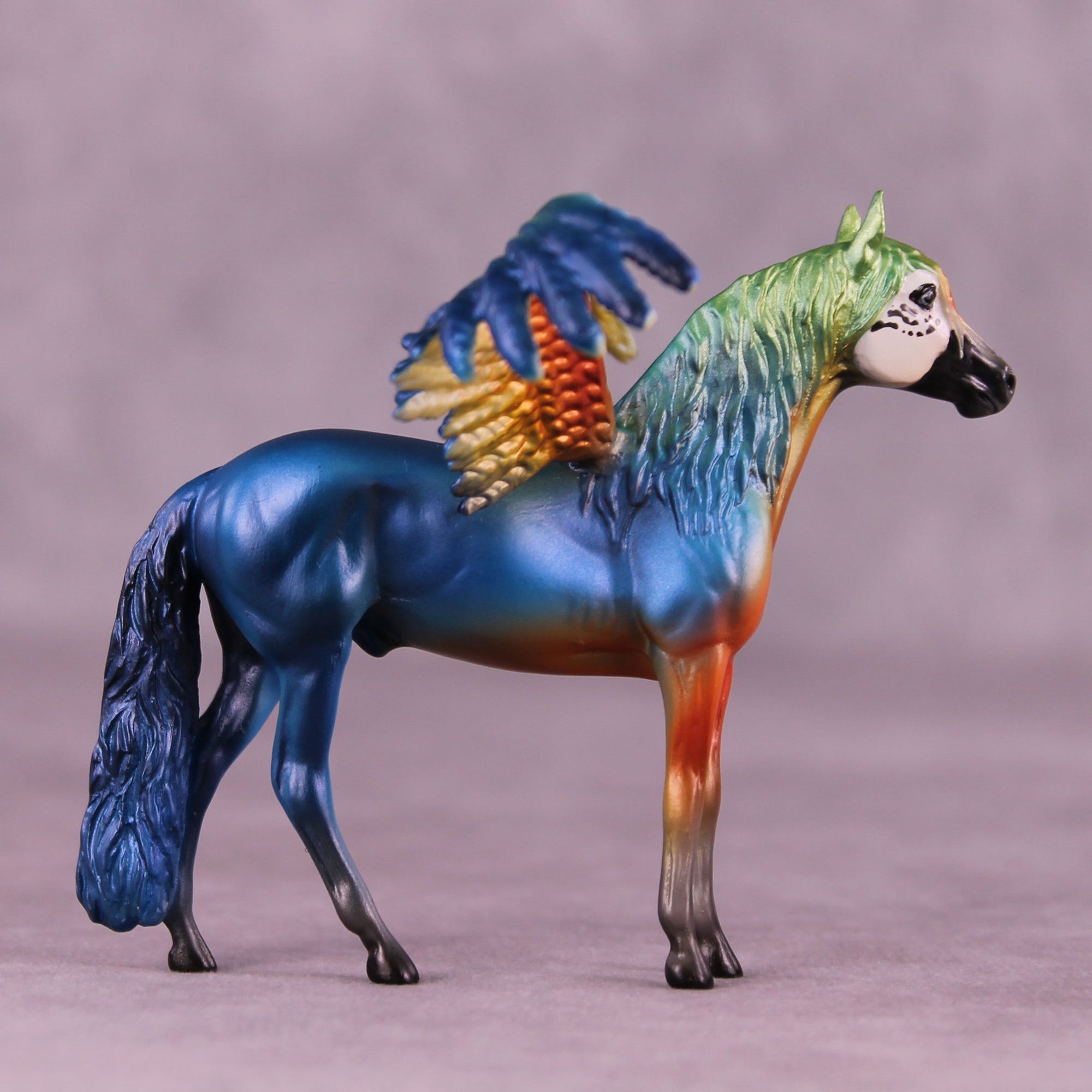 Harlequin Macaw FCM OOAK Chip Grab Bag by Jess Hamill MS25