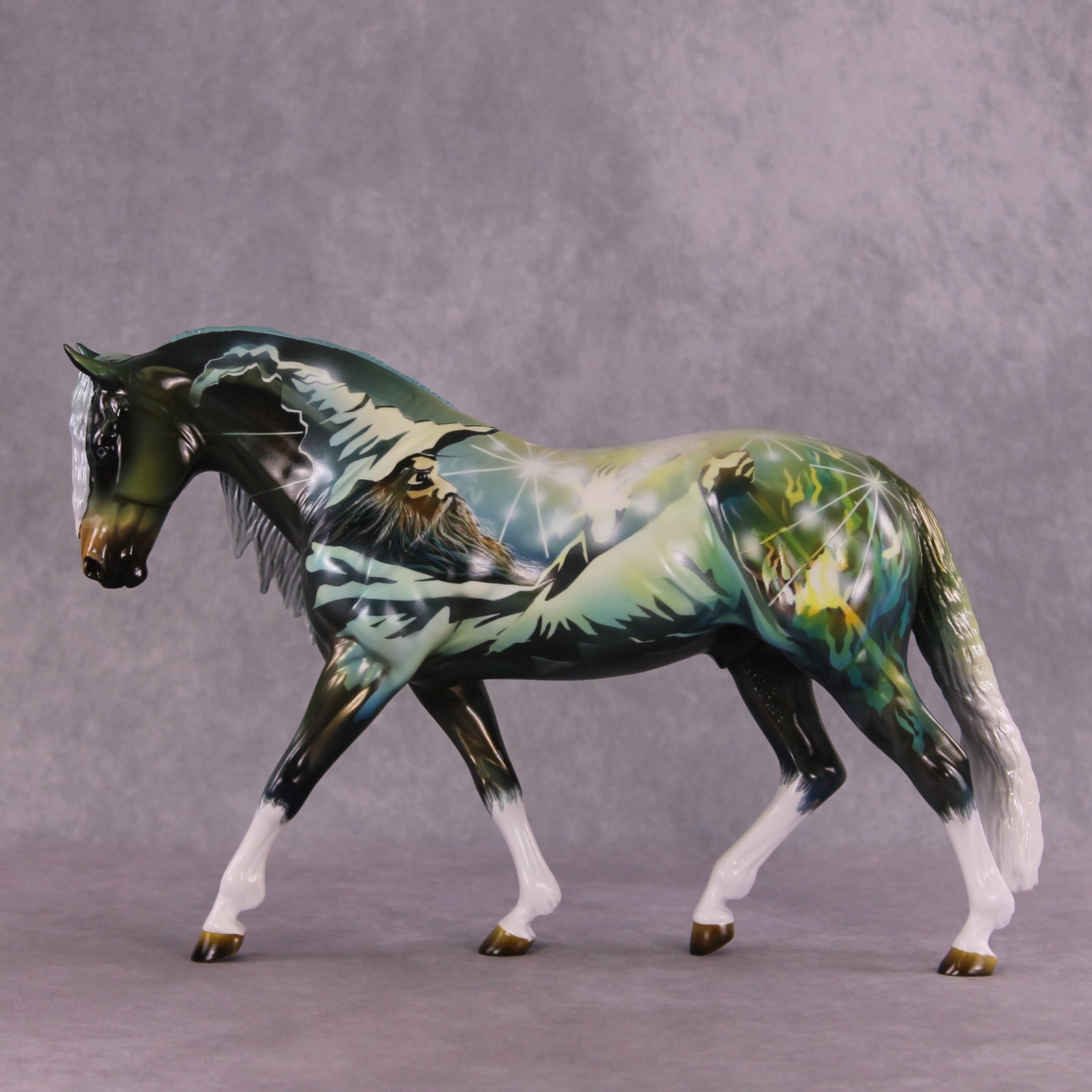 "Sorcerer"  OOAK Glossy FCM Irish Draught by Kike Duarte  SHCF25