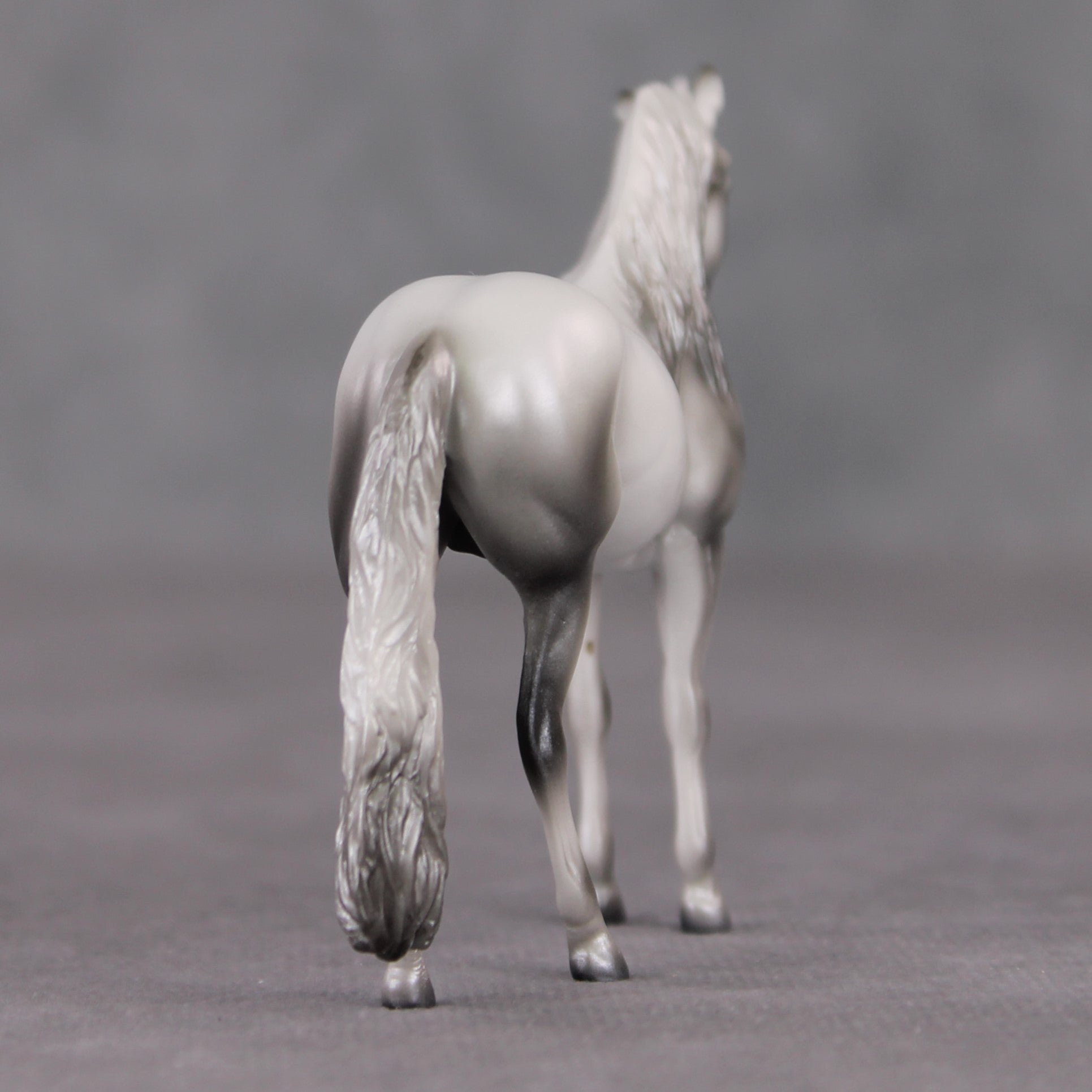 "Mini The Scottish Unicorn" LE-3 Dappled Silver &amp; Pearl Unicorn Deco Andalusian Chip By Ashley Palmer-Secret Surprise Chip Drop