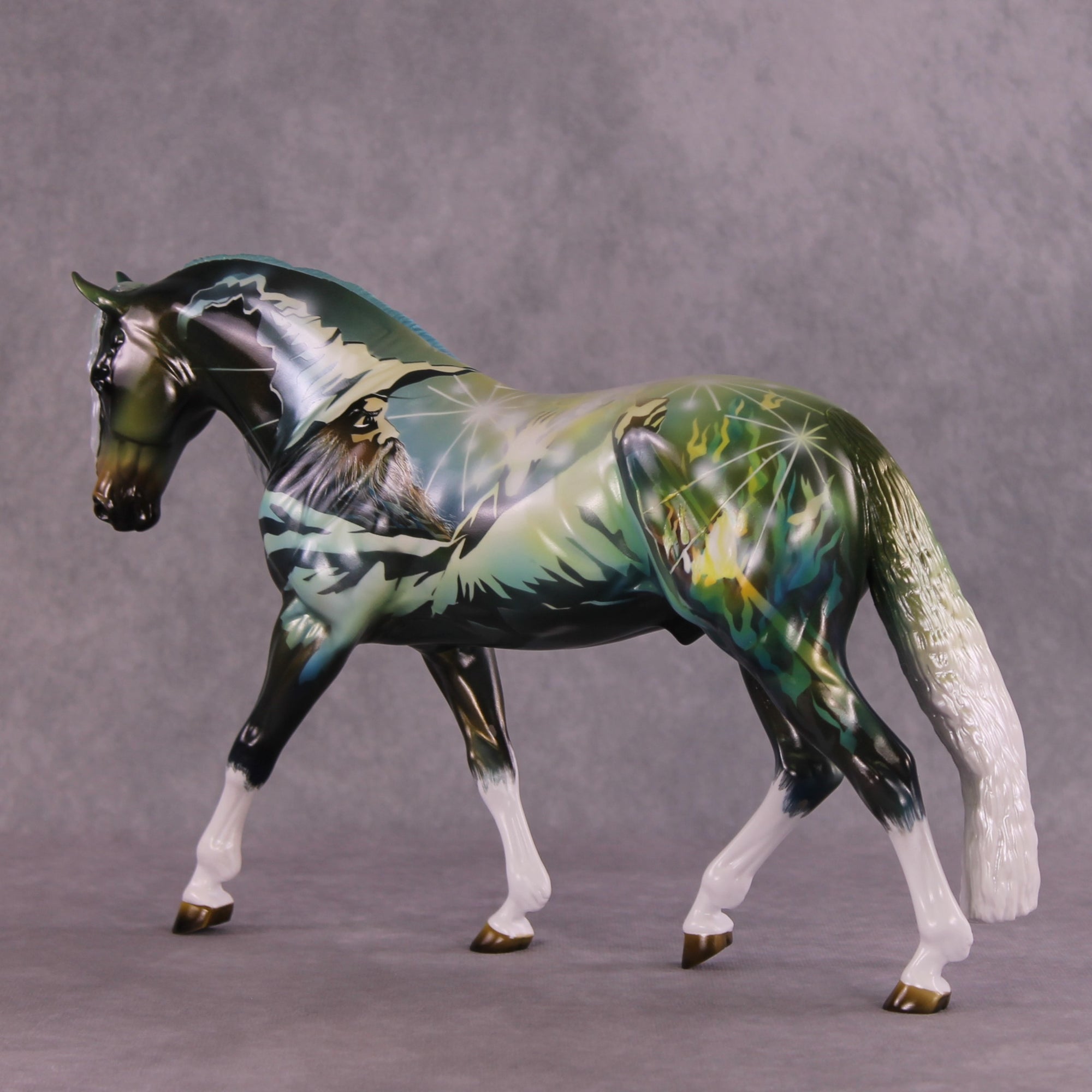 "Sorcerer"  OOAK Glossy FCM Irish Draught by Kike Duarte  SHCF25