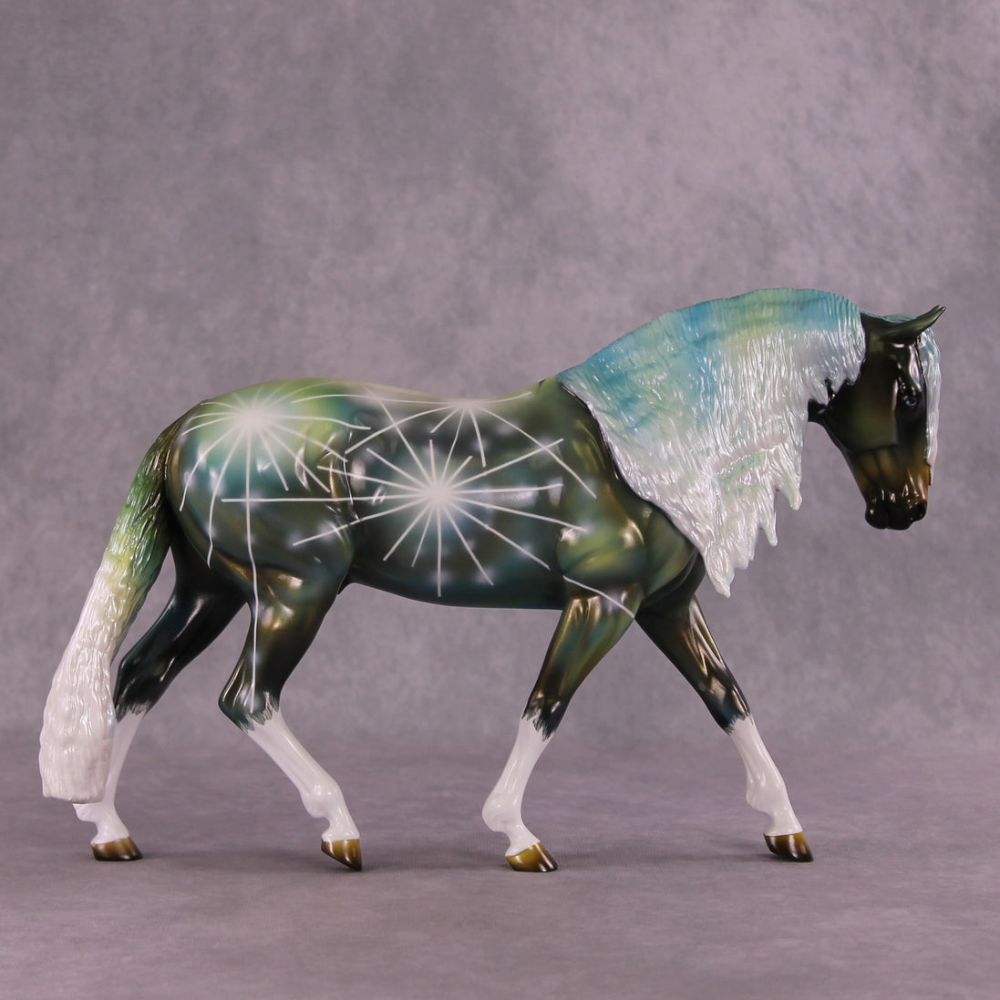 "Sorcerer"  OOAK Glossy FCM Irish Draught by Kike Duarte  SHCF25