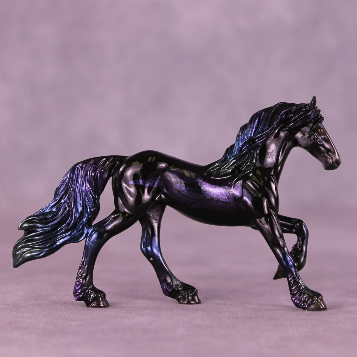 Glossy Darkness There LE-5 FCM Chip Friesian by Ellen Robbins YP26