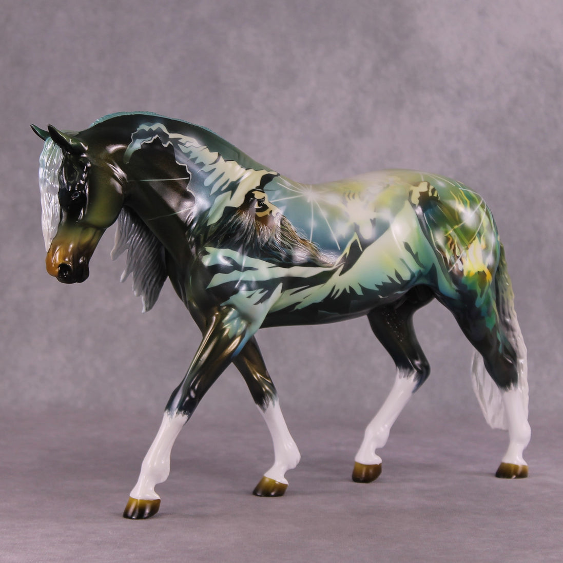 "Sorcerer"  OOAK Glossy FCM Irish Draught by Kike Duarte  SHCF25
