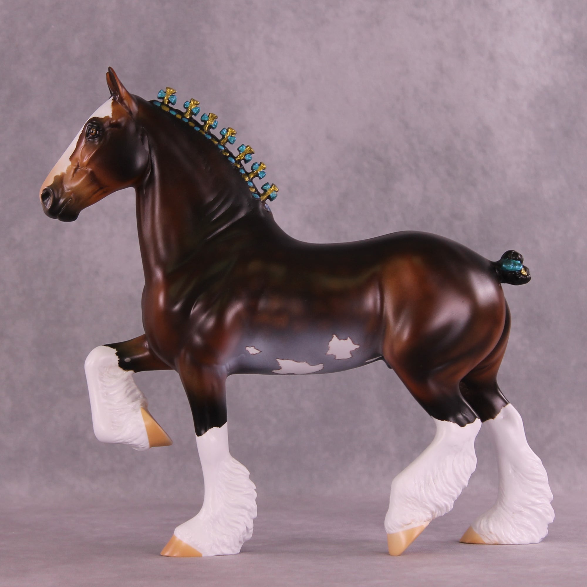 Don't Fear the Dapples OOAK Trotting Drafter by Anna Rieck DDOOAKs25