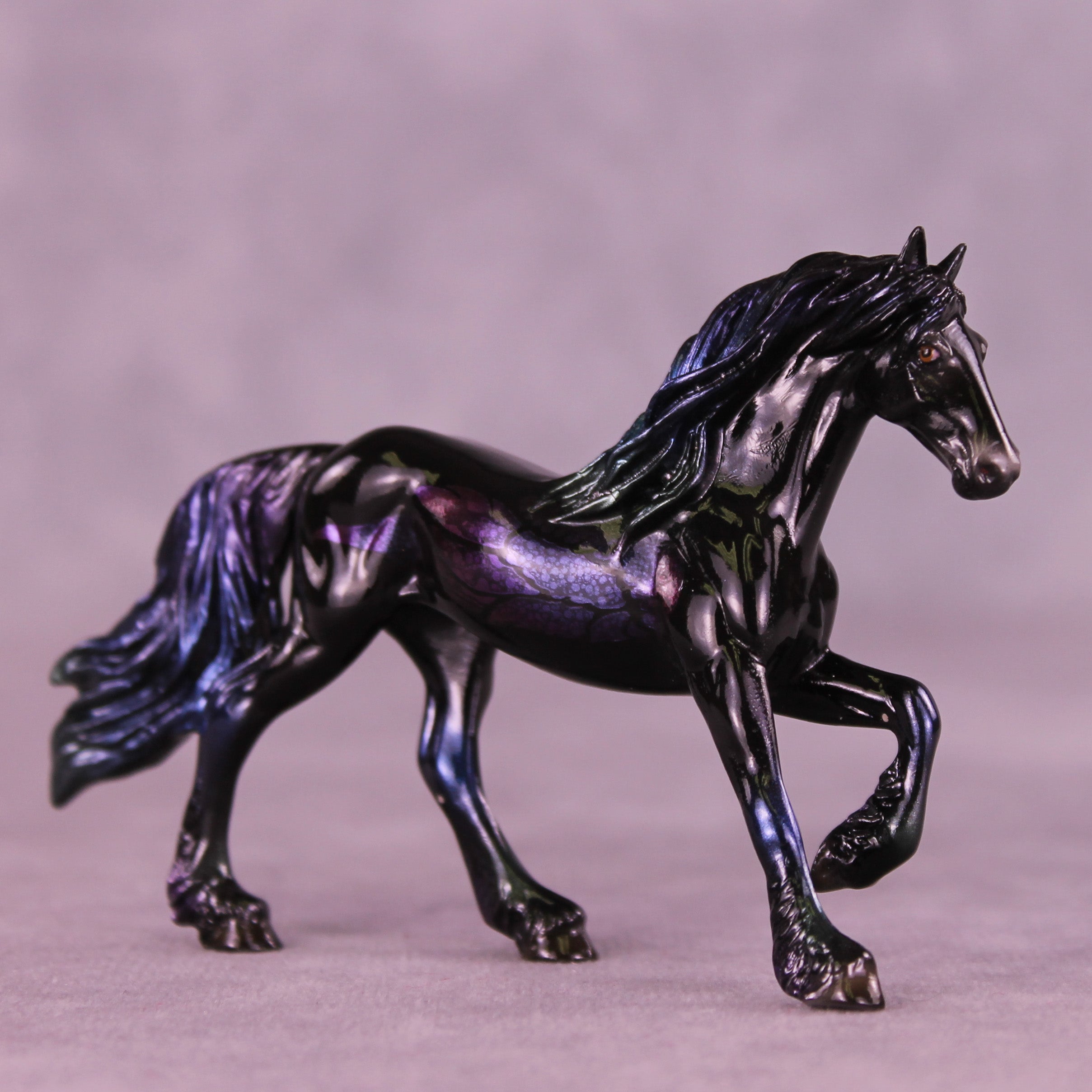 Glossy Darkness There LE-5 FCM Chip Friesian by Ellen Robbins YP26