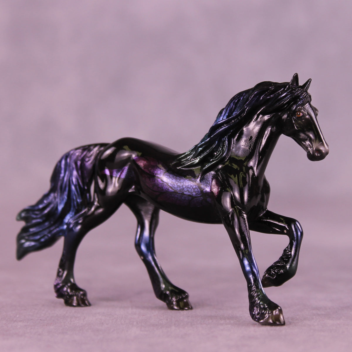Glossy Darkness There LE-5 FCM Chip Friesian by Ellen Robbins YP26