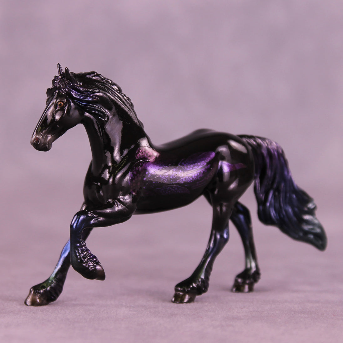 Glossy Darkness There LE-5 FCM Chip Friesian by Ellen Robbins YP26