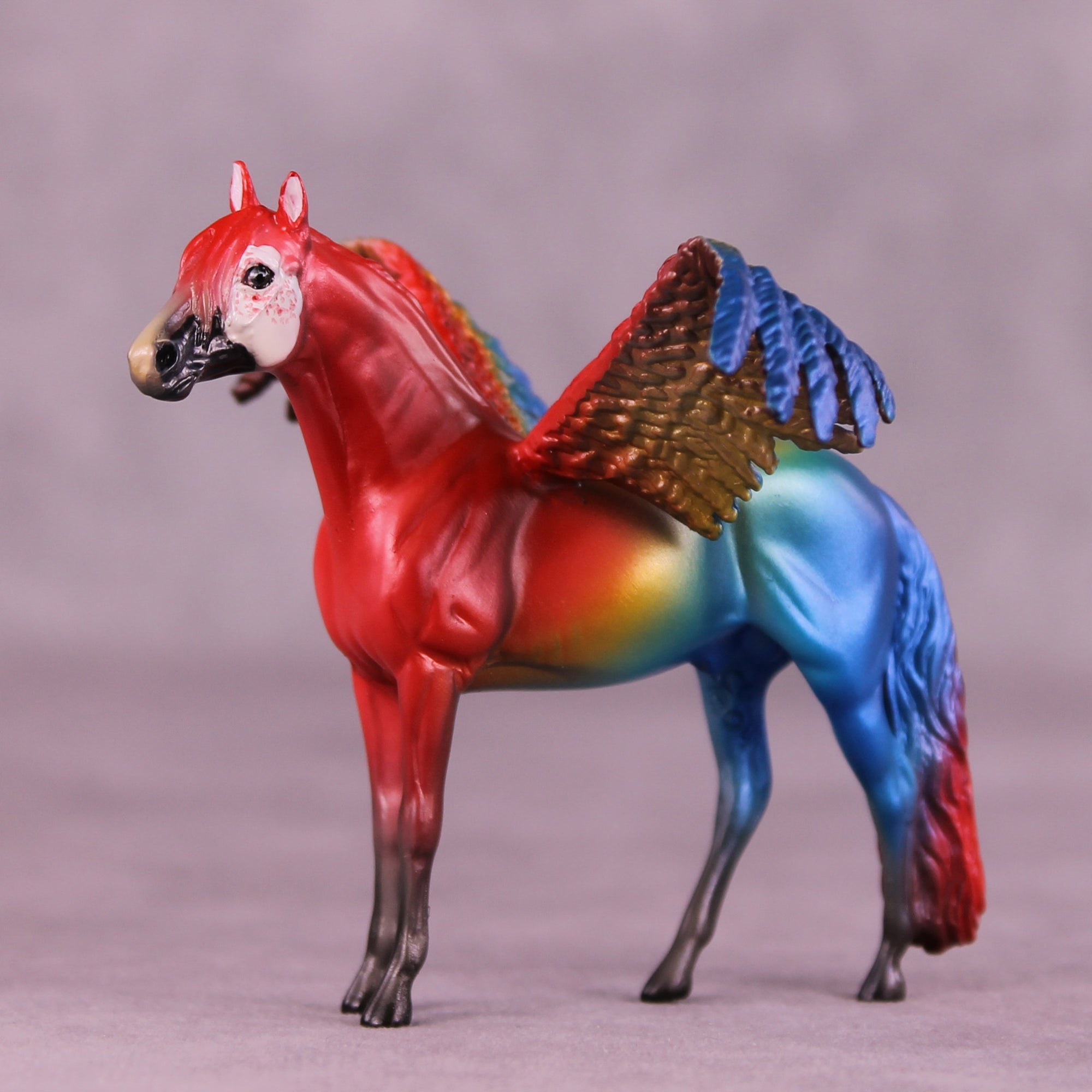 Scarlet Macaw FCM OOAK Chip Grab Bag by Jess Hamill MS25