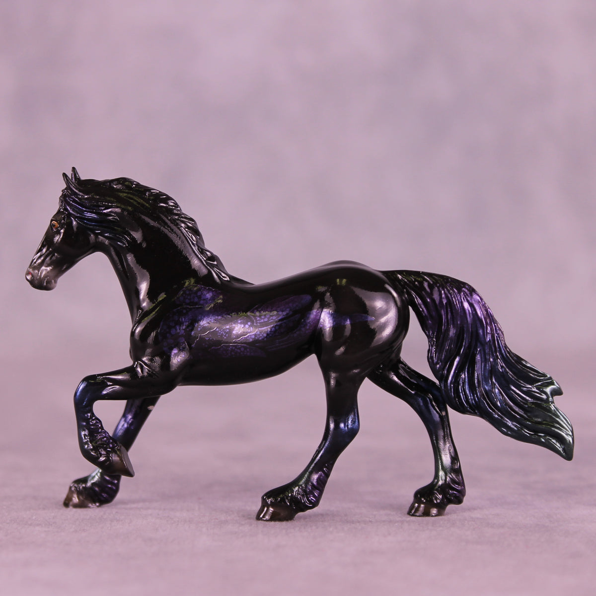 Glossy Darkness There LE-5 FCM Chip Friesian by Ellen Robbins YP26