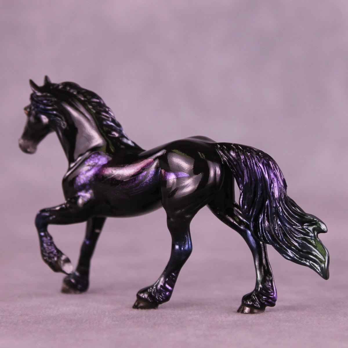 Glossy Darkness There LE-5 FCM Chip Friesian by Ellen Robbins YP26