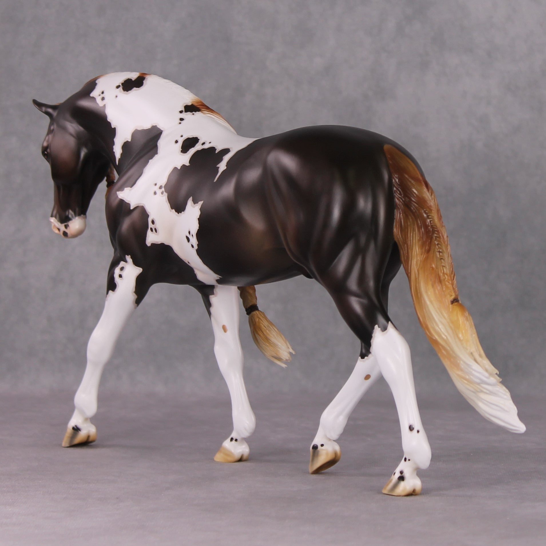 "Timekeeper" OOAK Chestnut Pinto Irish Draught Painted By Jess Hamill &amp; Mona Best Offer 1/14/25