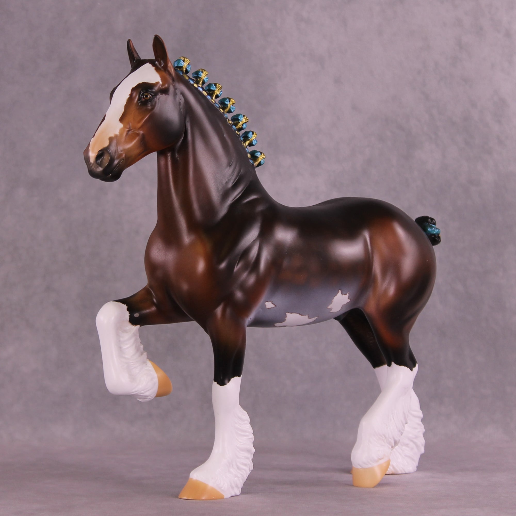 Don't Fear the Dapples OOAK Trotting Drafter by Anna Rieck DDOOAKs25