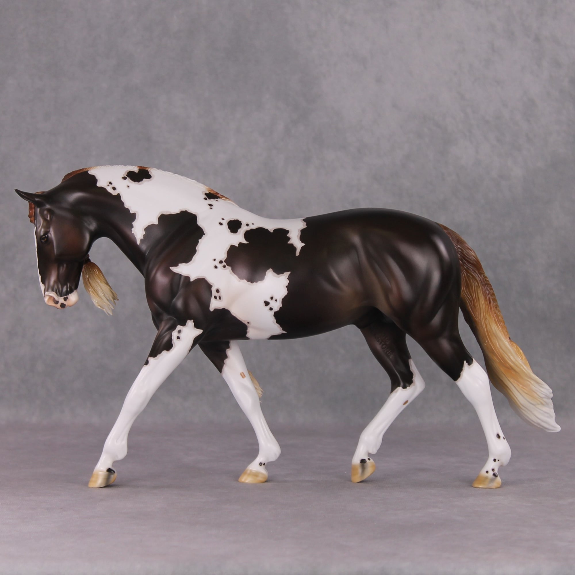 "Timekeeper" OOAK Chestnut Pinto Irish Draught Painted By Jess Hamill &amp; Mona Best Offer 1/14/25