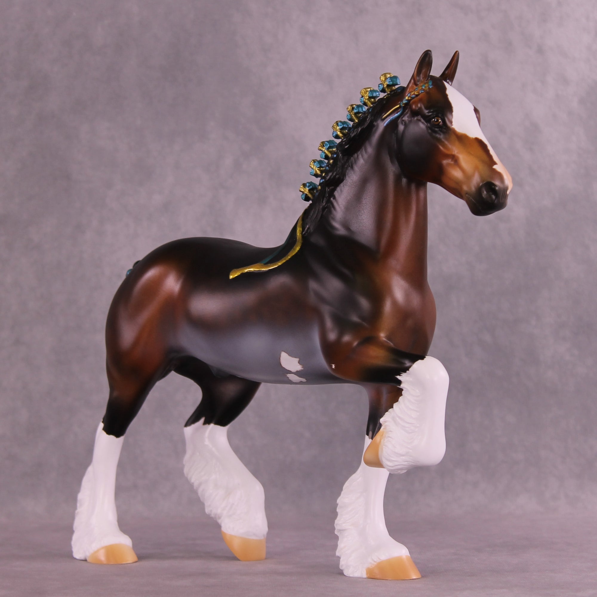 Don't Fear the Dapples OOAK Trotting Drafter by Anna Rieck DDOOAKs25
