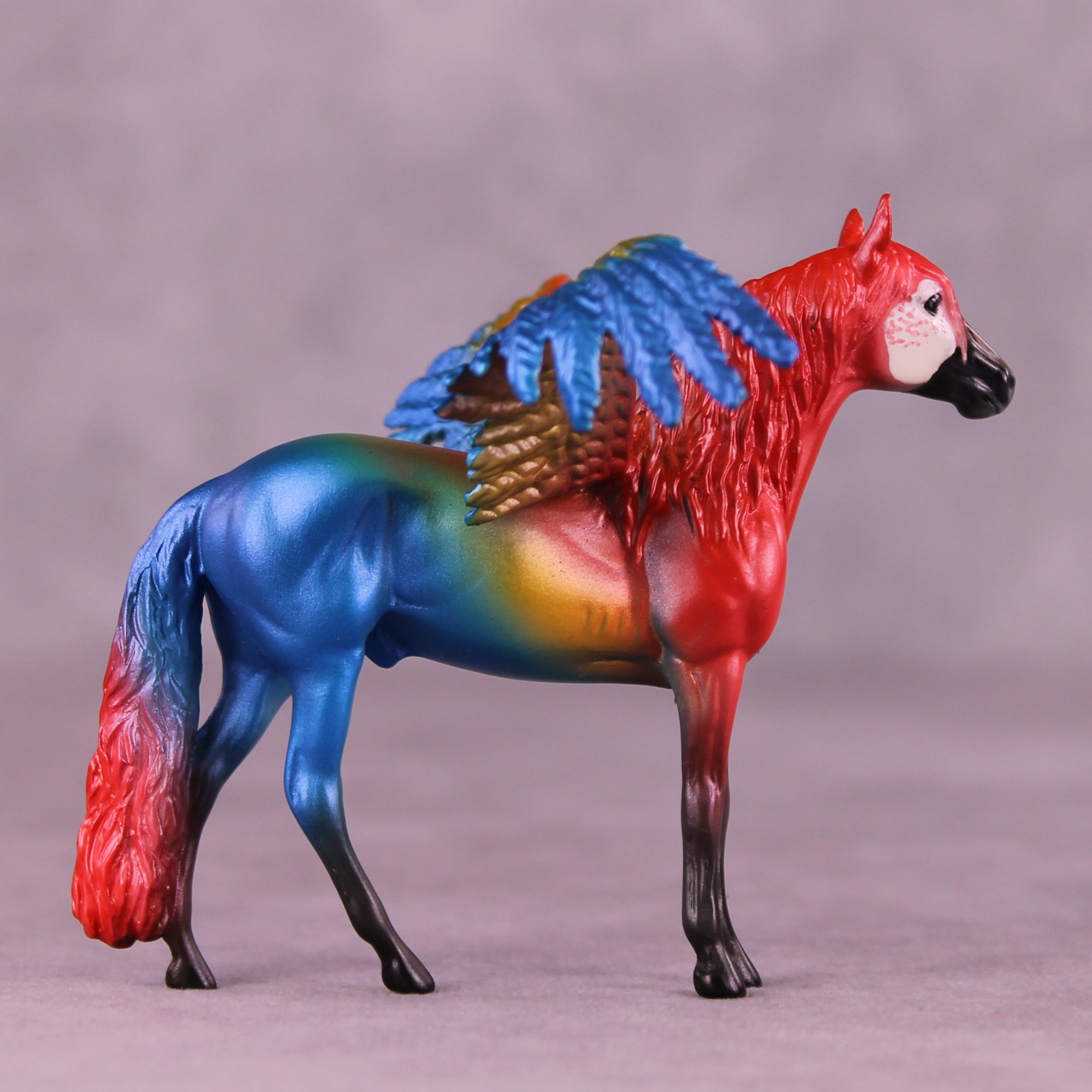 Scarlet Macaw FCM OOAK Chip Grab Bag by Jess Hamill MS25