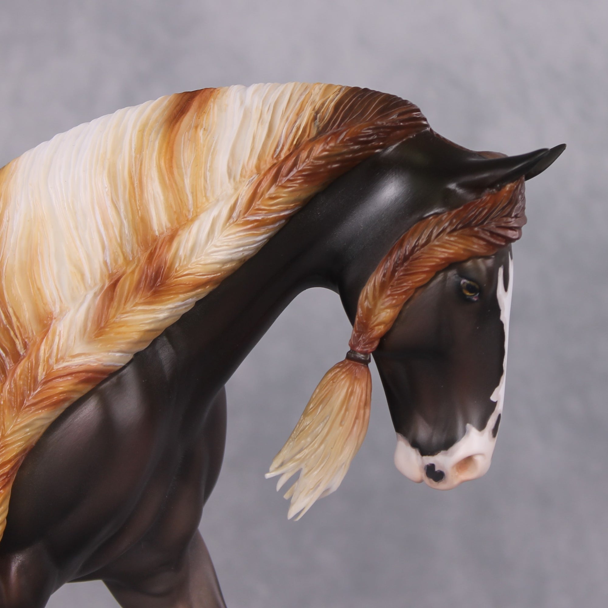 "Timekeeper" OOAK Chestnut Pinto Irish Draught Painted By Jess Hamill &amp; Mona Best Offer 1/14/25