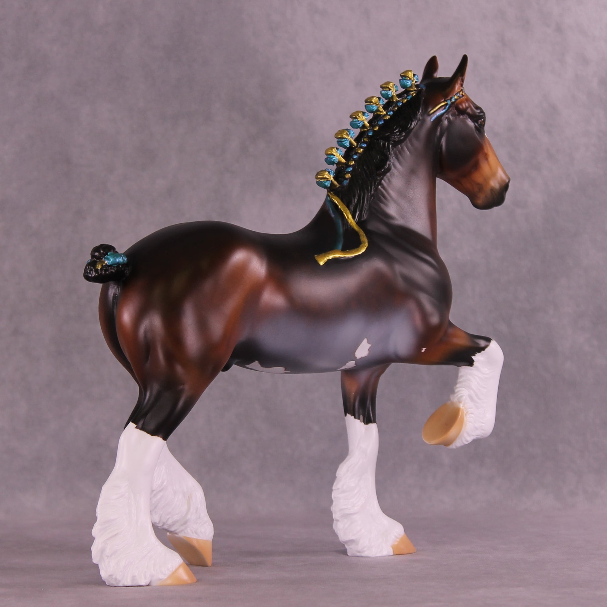 Don't Fear the Dapples OOAK Trotting Drafter by Anna Rieck DDOOAKs25