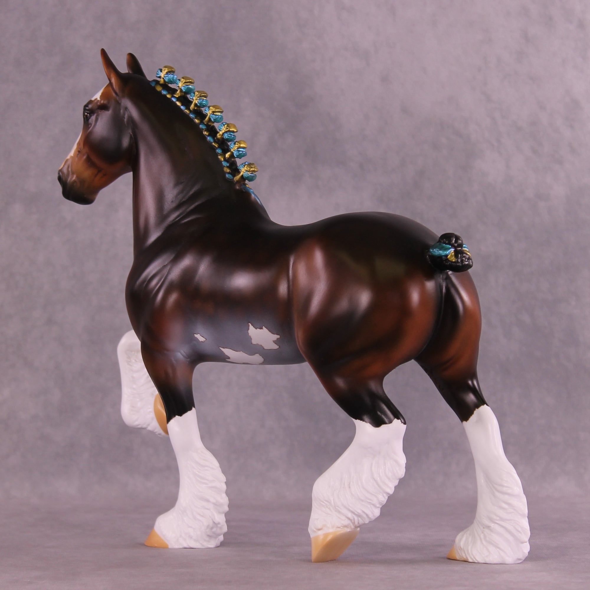 Don't Fear the Dapples OOAK Trotting Drafter by Anna Rieck DDOOAKs25