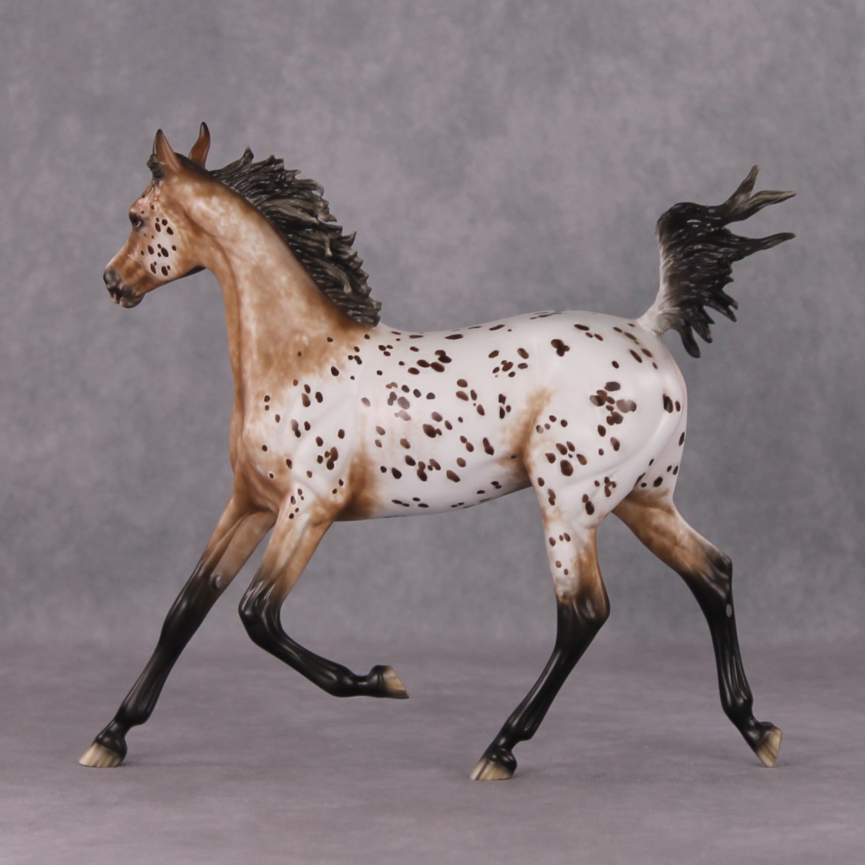 "Hosanna" OOAK Appaloosa Arabian Yearling Painted By Sheryl Leisure &amp; Mona Best Offer 1/14/25