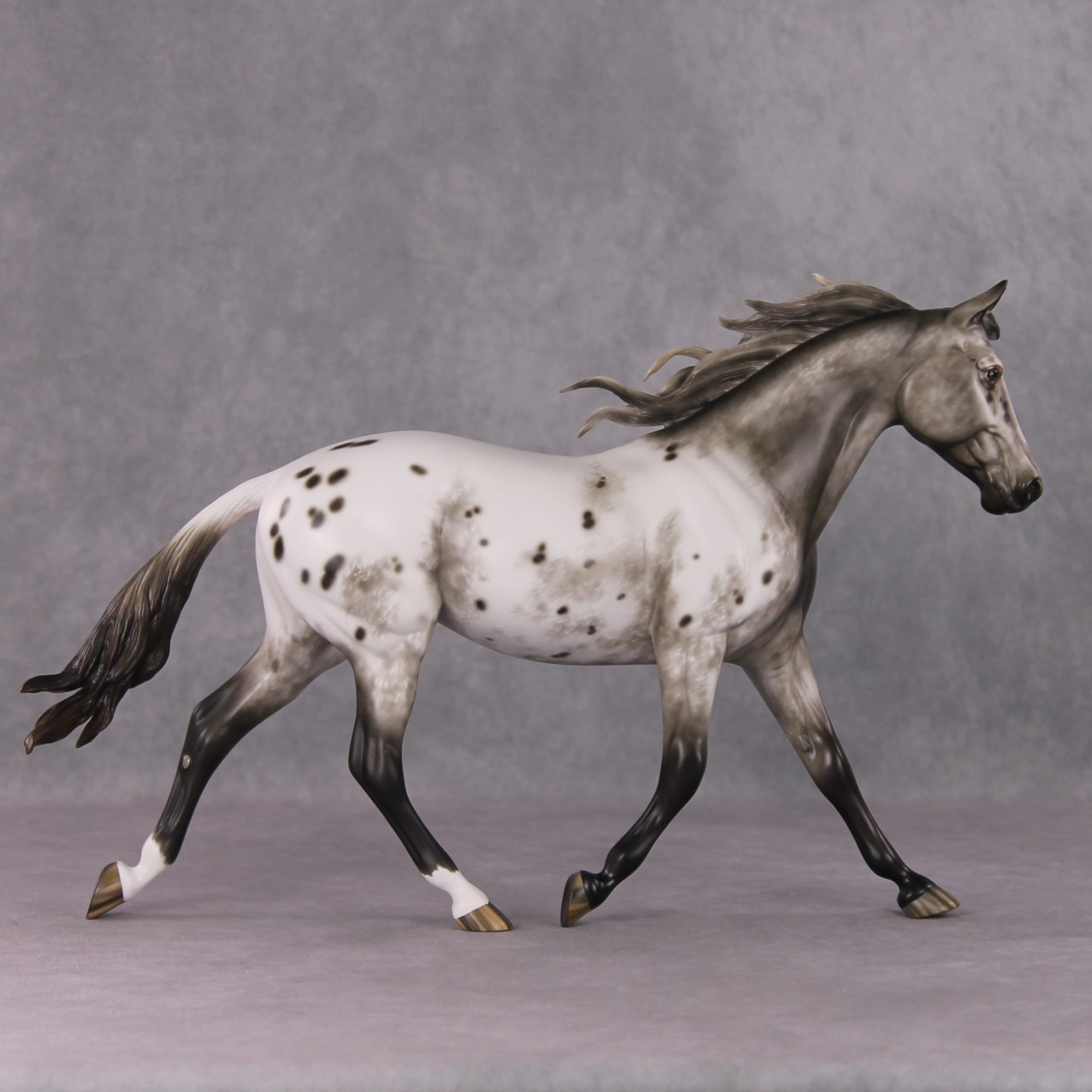 "Nothin But the Blues" OOAK Appaloosa Palouse Painted By Sheryl Leisure &amp; Mona Best Offer 1/14/25