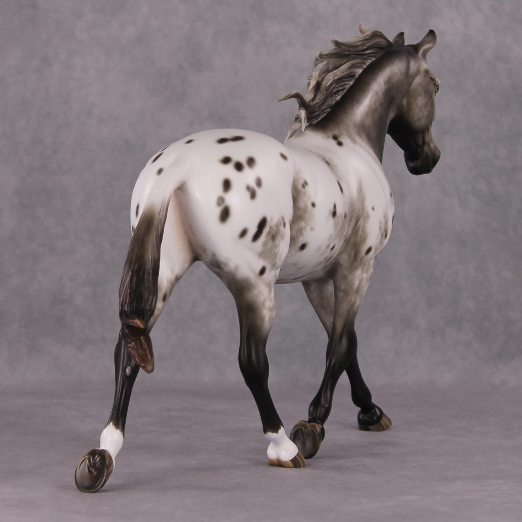 "Nothin But the Blues" OOAK Appaloosa Palouse Painted By Sheryl Leisure &amp; Mona Best Offer 1/14/25