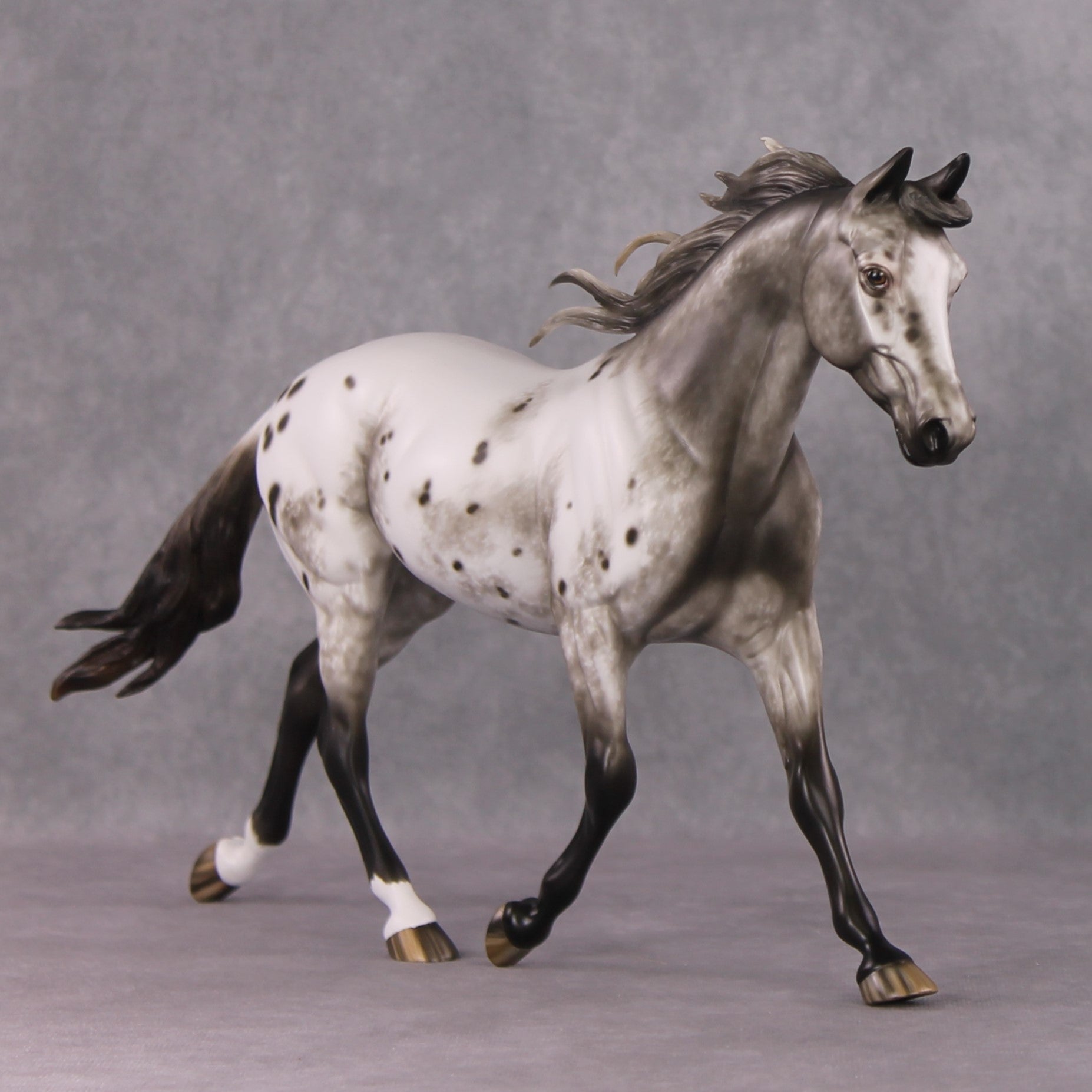 "Nothin But the Blues" OOAK Appaloosa Palouse Painted By Sheryl Leisure &amp; Mona Best Offer 1/14/25