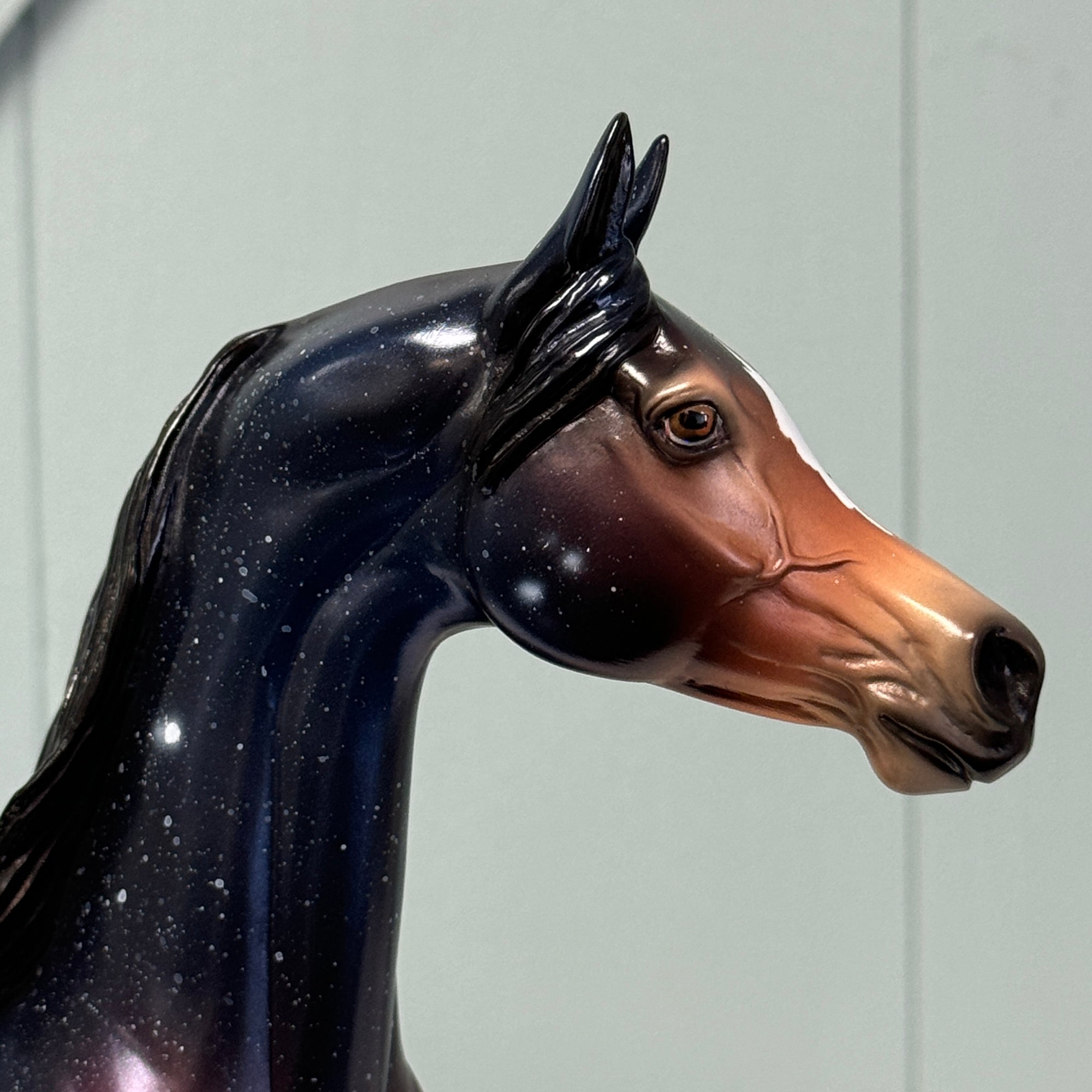 In My Sleep - OOAK Housed Within the Heart Series LE-15 Run Deco Arabian By Ellen Robbins EQ24 Based on Art of the Horse Literature Submission By Erin Verscheure