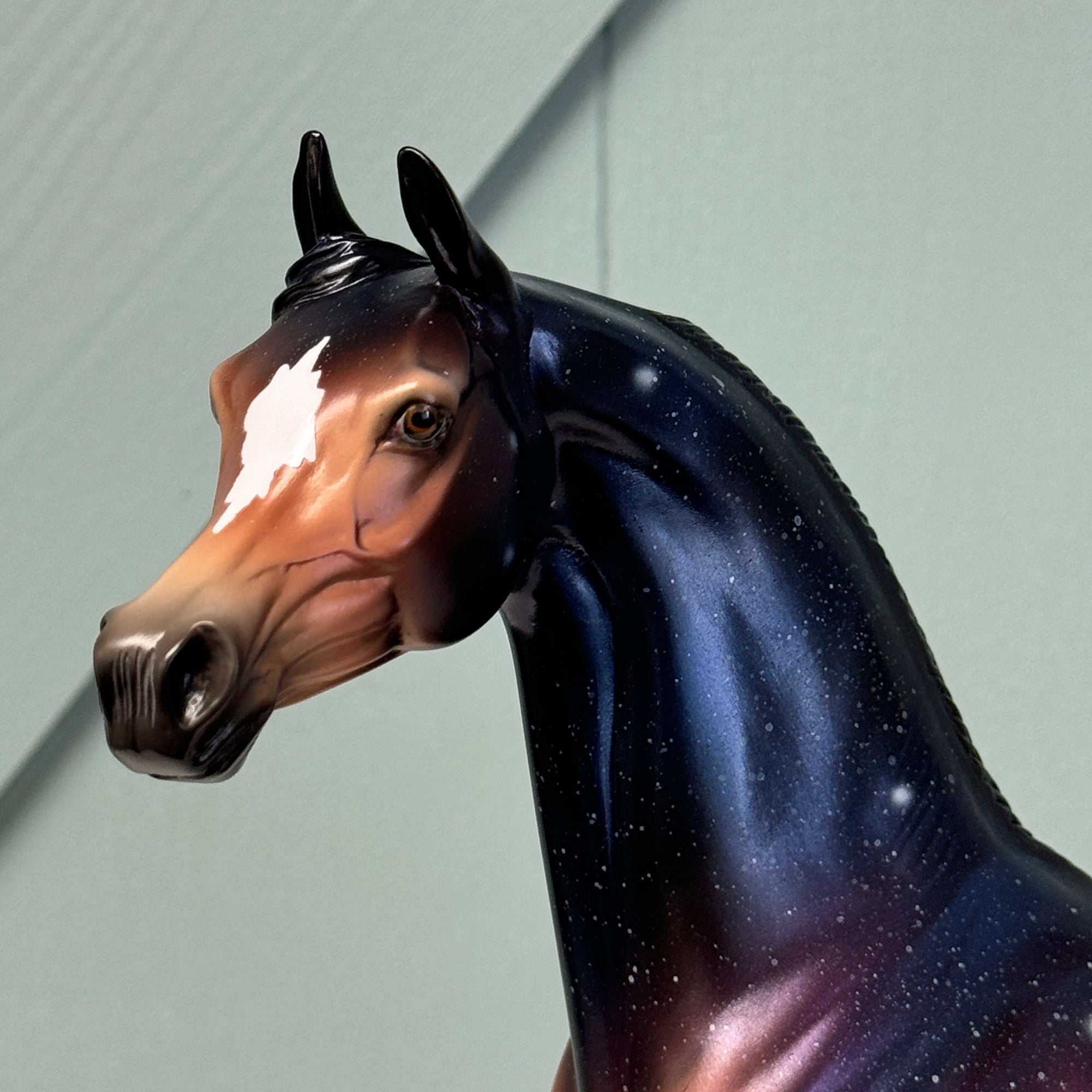 In My Sleep - OOAK Housed Within the Heart Series LE-15 Run Deco Arabian By Ellen Robbins EQ24 Based on Art of the Horse Literature Submission By Erin Verscheure