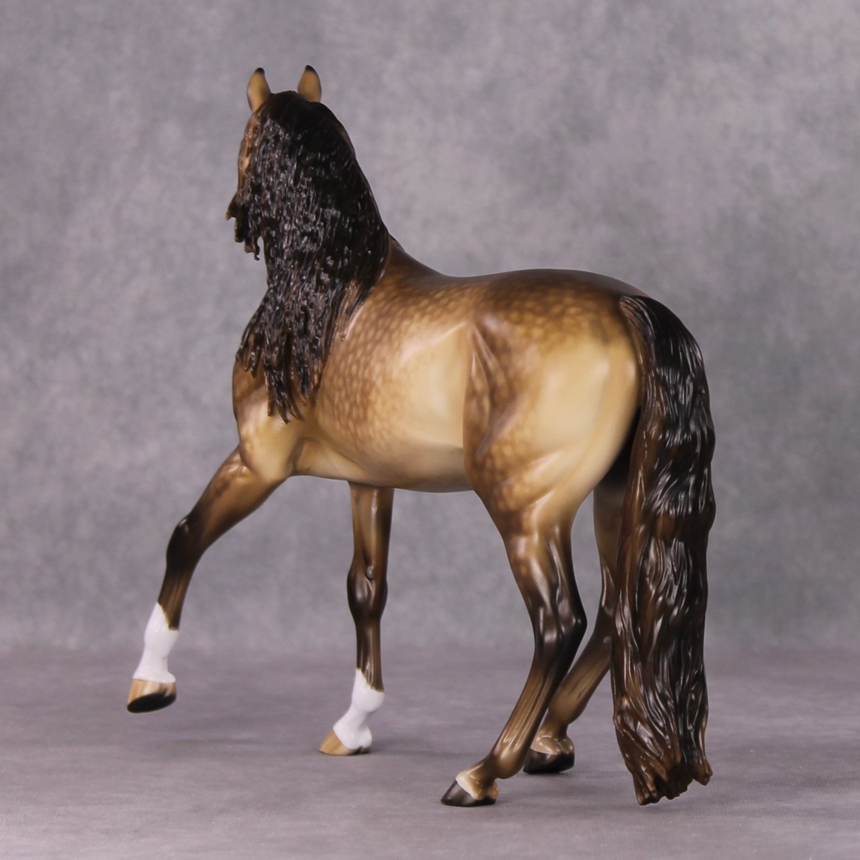 "Hot &amp; Bothered" OOAK Dapple Buckskin Arabian Mare Painted By Sheryl Leisure &amp; Mona Best Offer 1/14/25