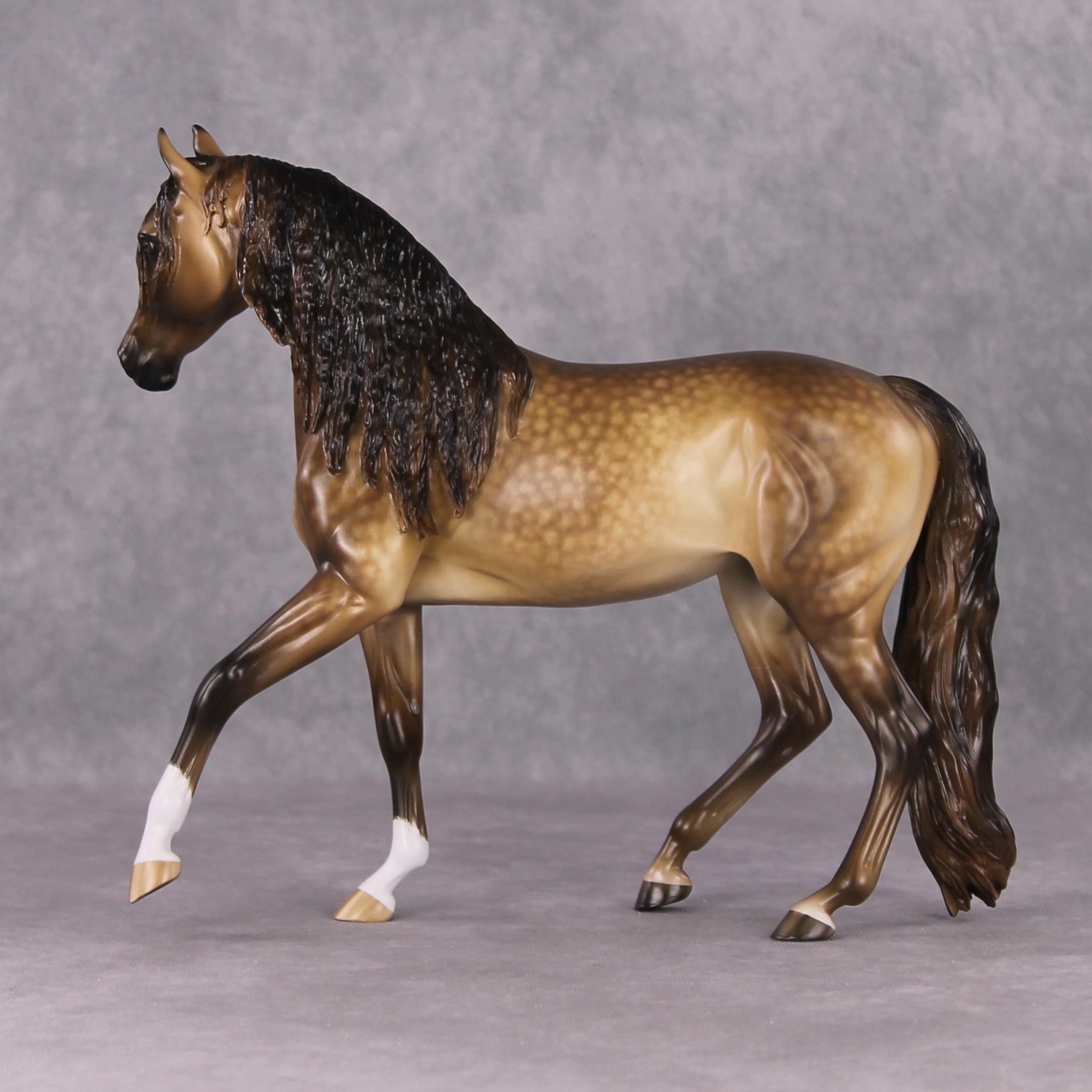"Hot &amp; Bothered" OOAK Dapple Buckskin Arabian Mare Painted By Sheryl Leisure &amp; Mona Best Offer 1/14/25