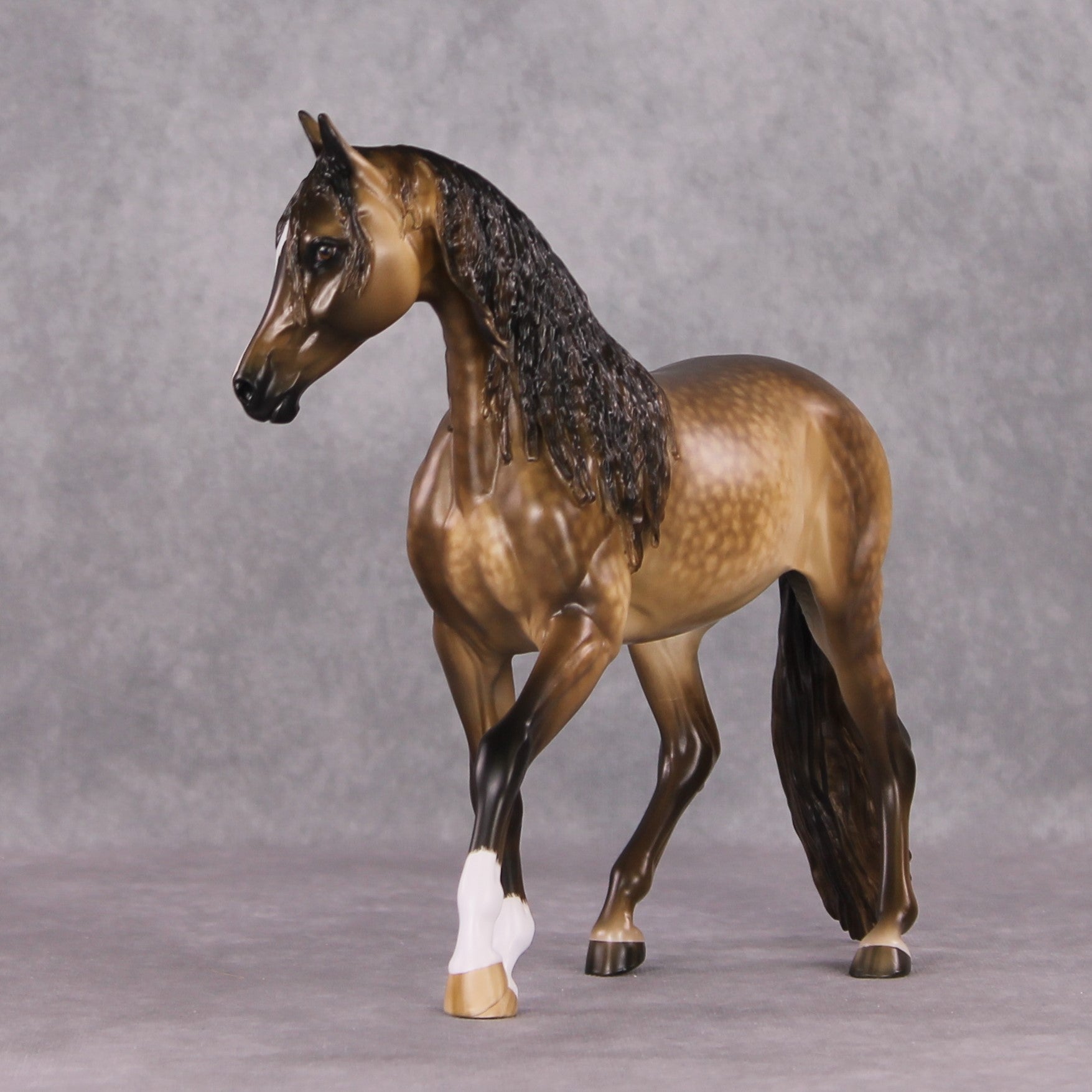 "Hot &amp; Bothered" OOAK Dapple Buckskin Arabian Mare Painted By Sheryl Leisure &amp; Mona Best Offer 1/14/25