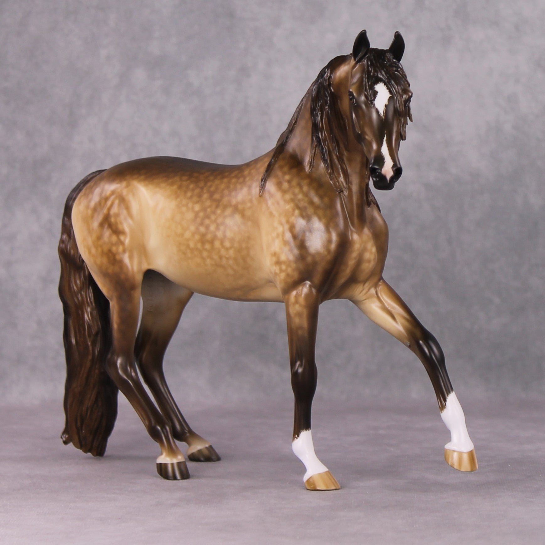 "Hot &amp; Bothered" OOAK Dapple Buckskin Arabian Mare Painted By Sheryl Leisure &amp; Mona Best Offer 1/14/25