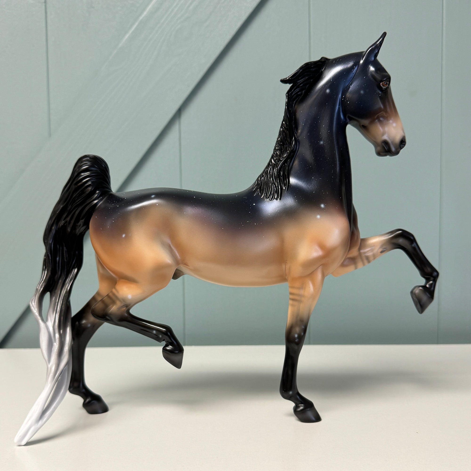 Live Again - OOAK Housed Within the Heart Series LE-15 Run Deco Saddlebred By Ellen Robbins EQ24 Based on Art of the Horse Literature Submission By Erin Verscheure
