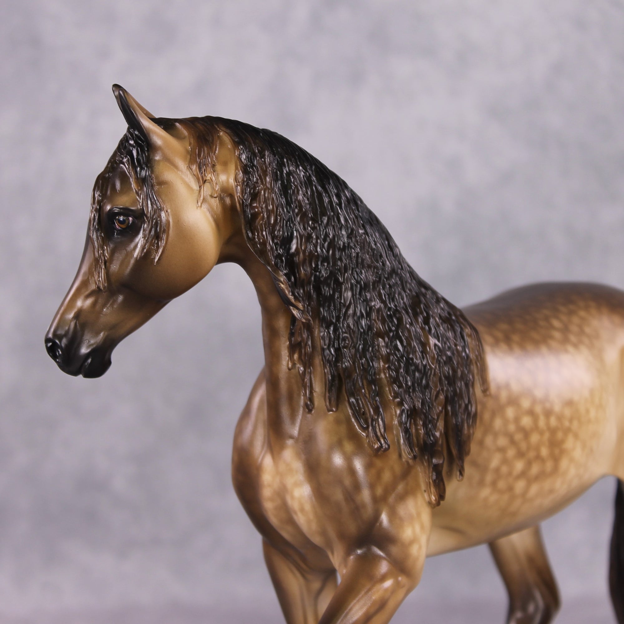 "Hot &amp; Bothered" OOAK Dapple Buckskin Arabian Mare Painted By Sheryl Leisure &amp; Mona Best Offer 1/14/25