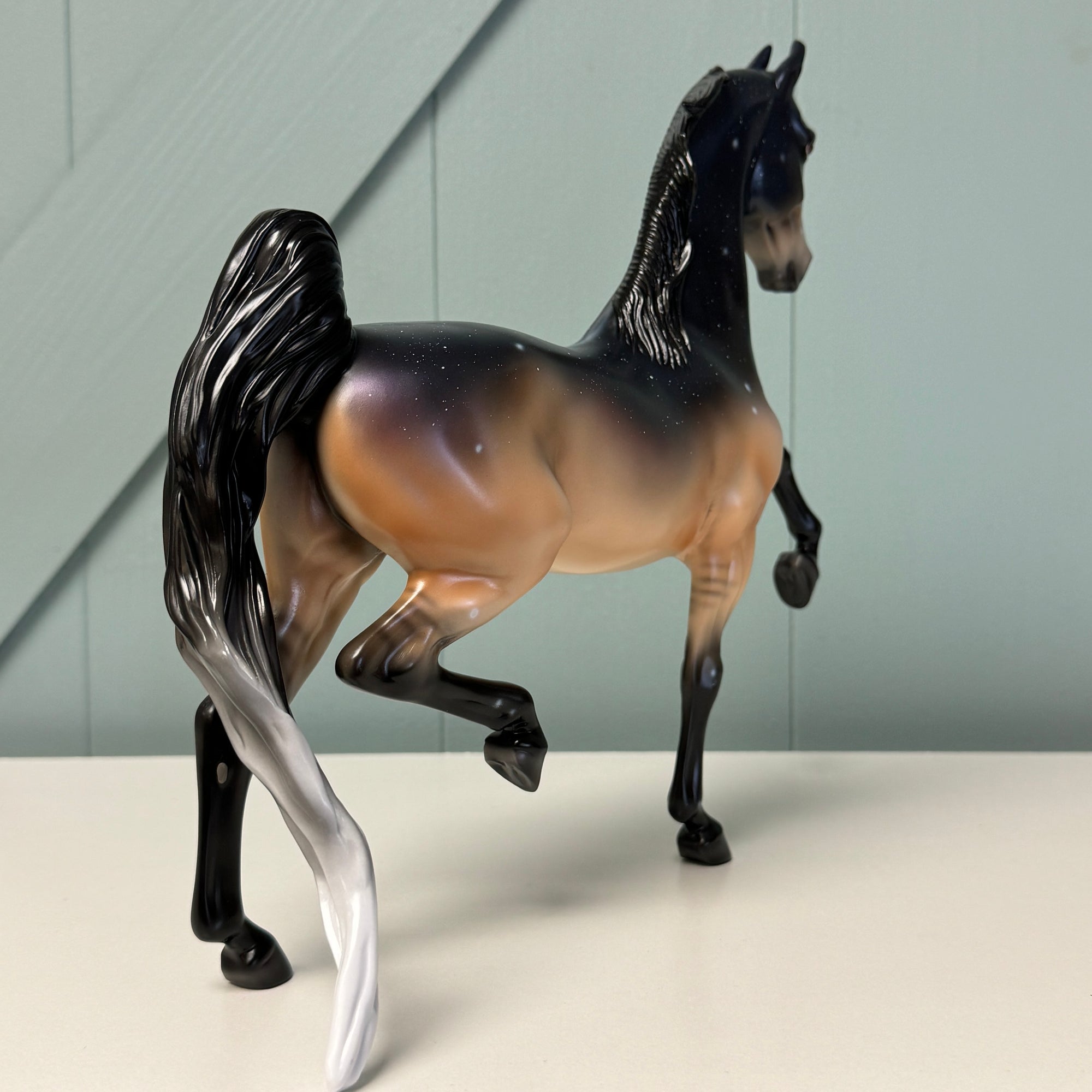 Live Again - OOAK Housed Within the Heart Series LE-15 Run Deco Saddlebred By Ellen Robbins EQ24 Based on Art of the Horse Literature Submission By Erin Verscheure