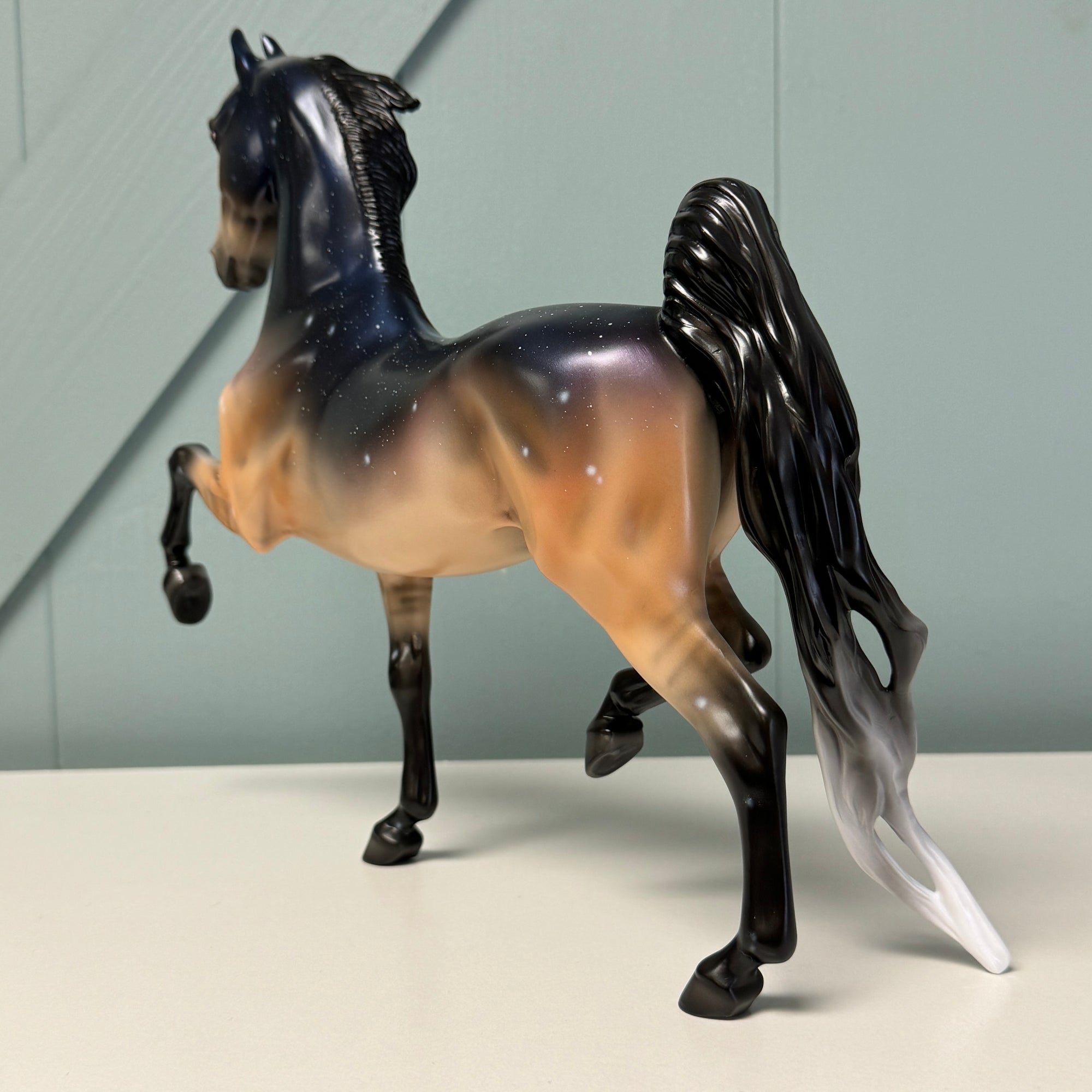 Live Again - OOAK Housed Within the Heart Series LE-15 Run Deco Saddlebred By Ellen Robbins EQ24 Based on Art of the Horse Literature Submission By Erin Verscheure