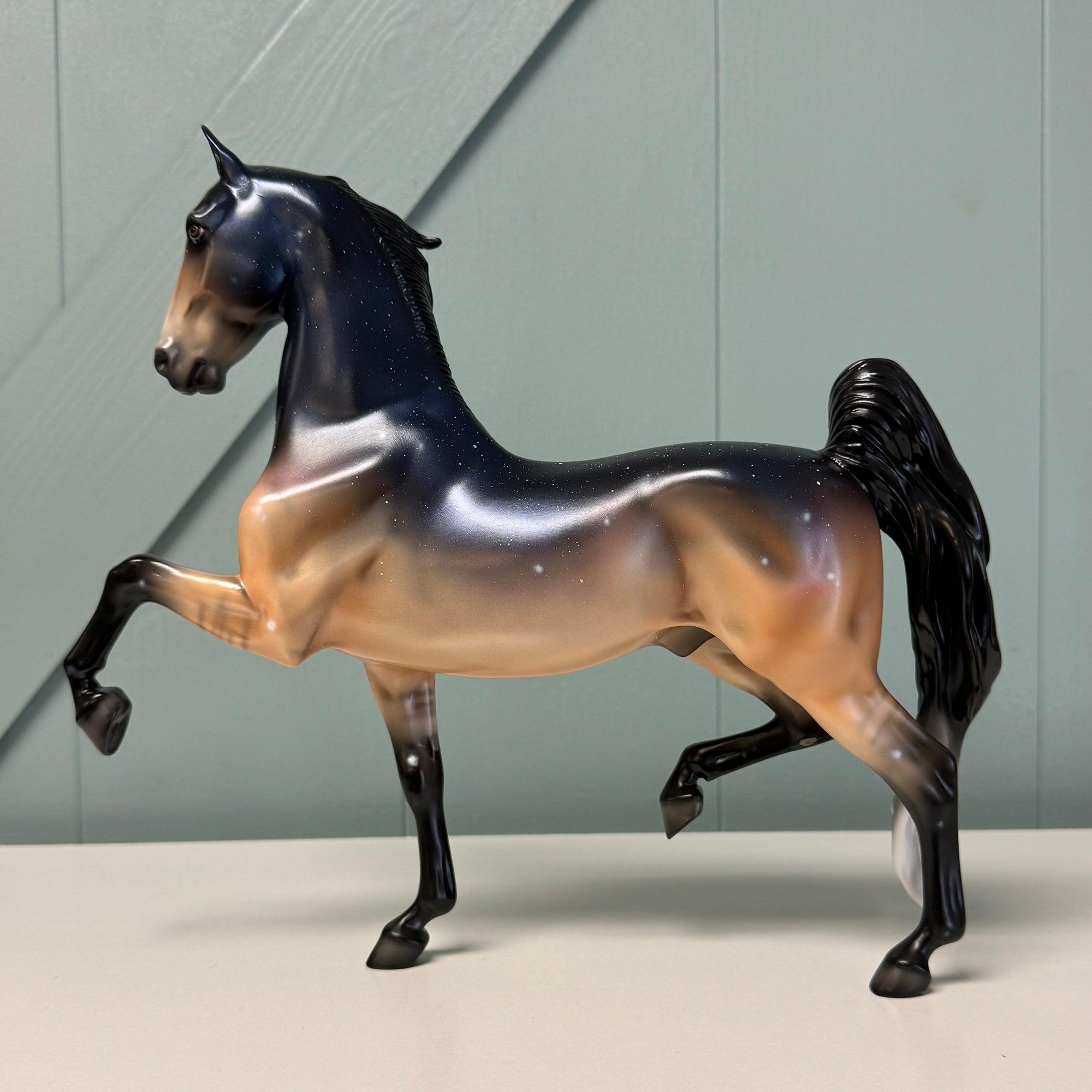 Live Again - OOAK Housed Within the Heart Series LE-15 Run Deco Saddlebred By Ellen Robbins EQ24 Based on Art of the Horse Literature Submission By Erin Verscheure