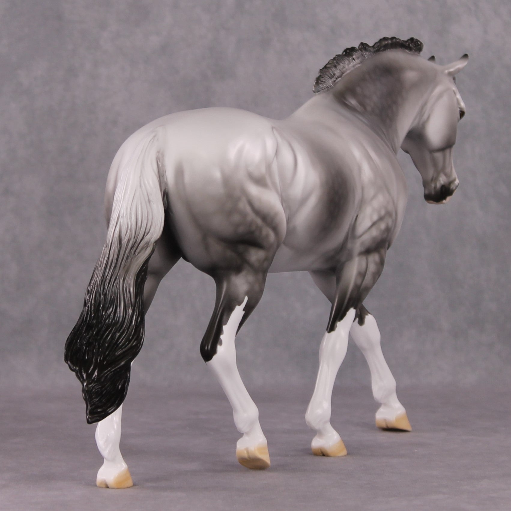 "Tiamet" LE-15 Custom Dapple Grey Irish Draught by Dawn Quick - Fantastical Fantasy Series - January Dragons Pre Order