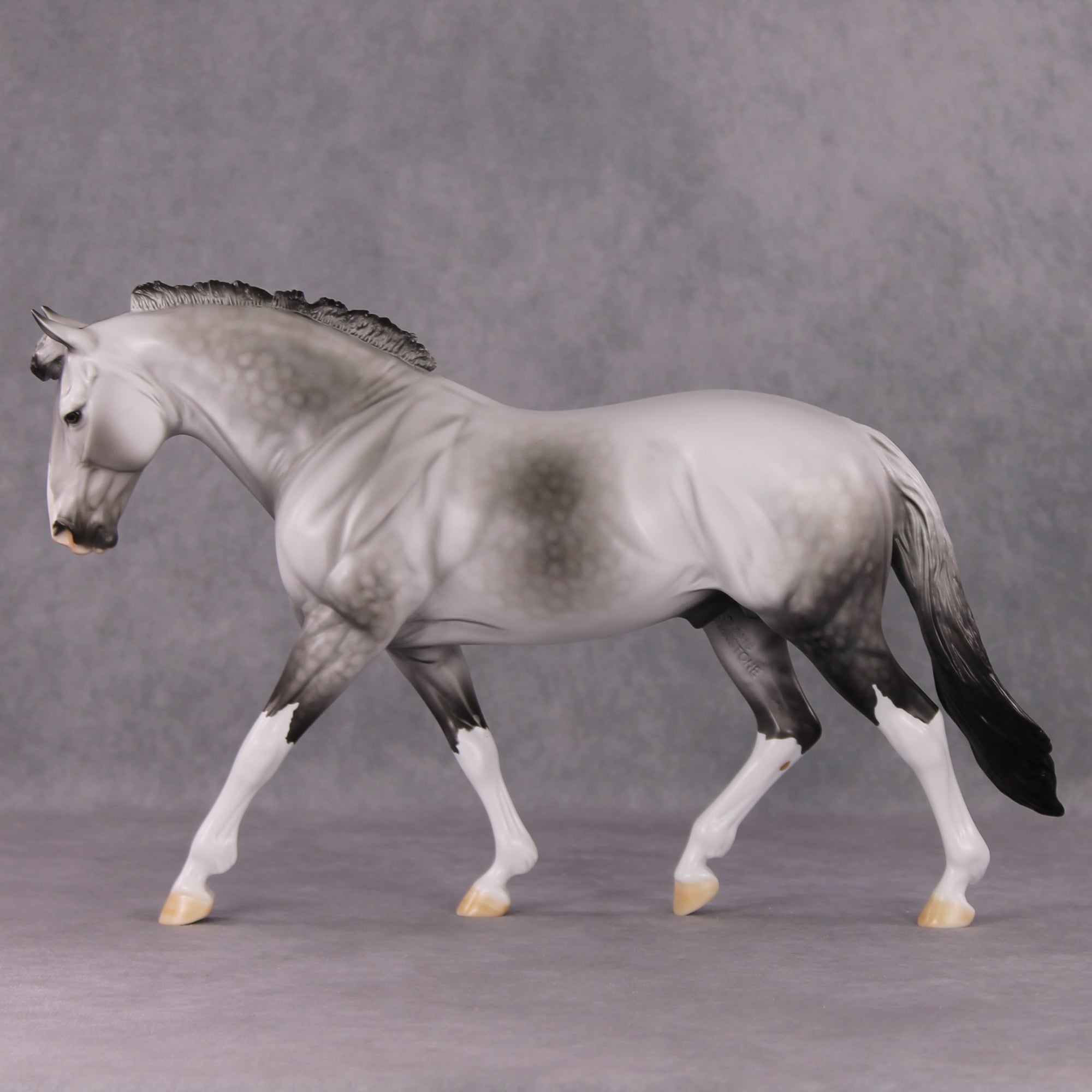 "Tiamet" LE-15 Custom Dapple Grey Irish Draught by Dawn Quick - Fantastical Fantasy Series - January Dragons Pre Order