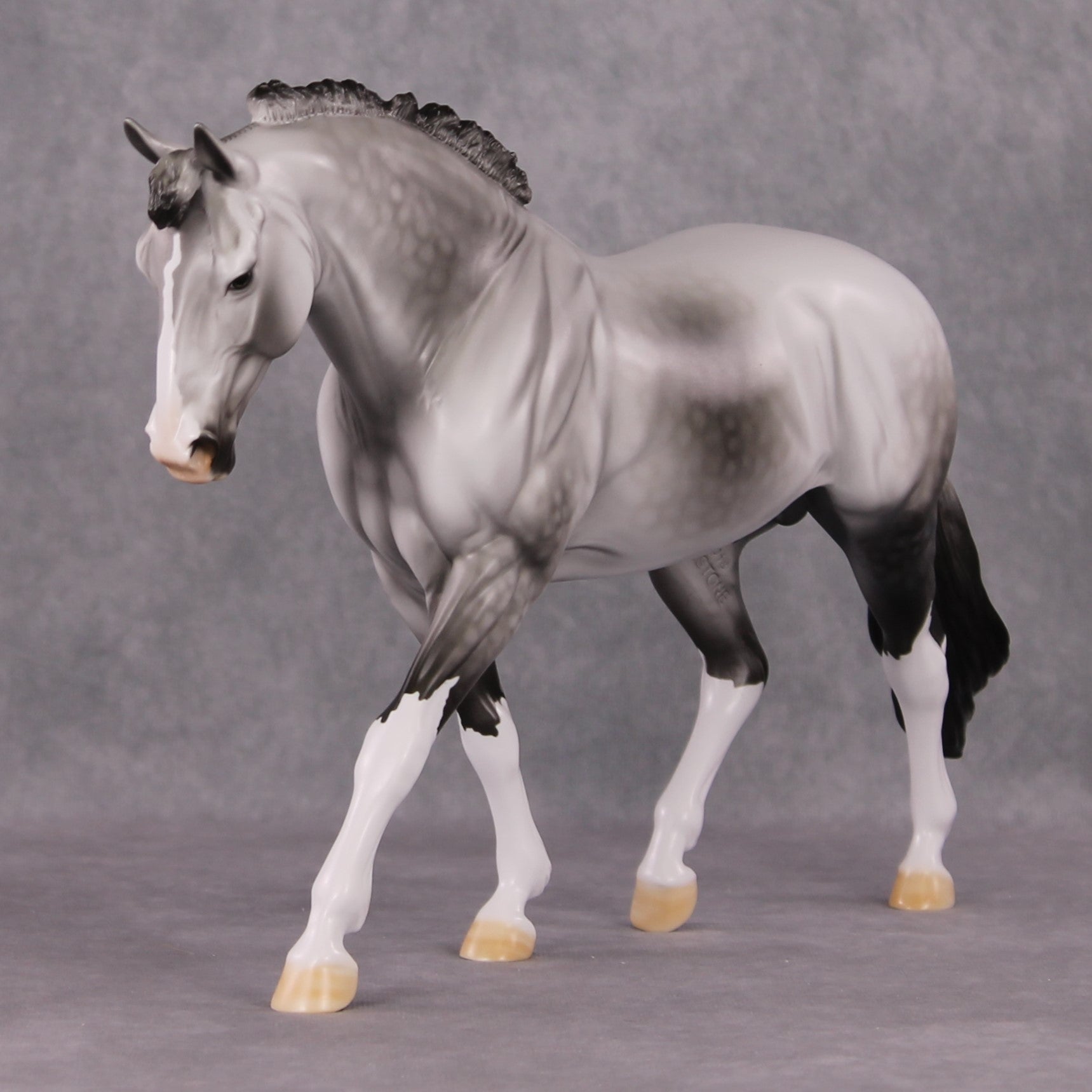 "Tiamet" LE-15 Custom Dapple Grey Irish Draught by Dawn Quick - Fantastical Fantasy Series - January Dragons Pre Order