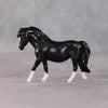 Waffles OOAK Custom Shaded Black Pony Chip By Kristin Cermele - Gemstone Series