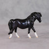 Waffles OOAK Custom Shaded Black Pony Chip By Kristin Cermele - Gemstone Series